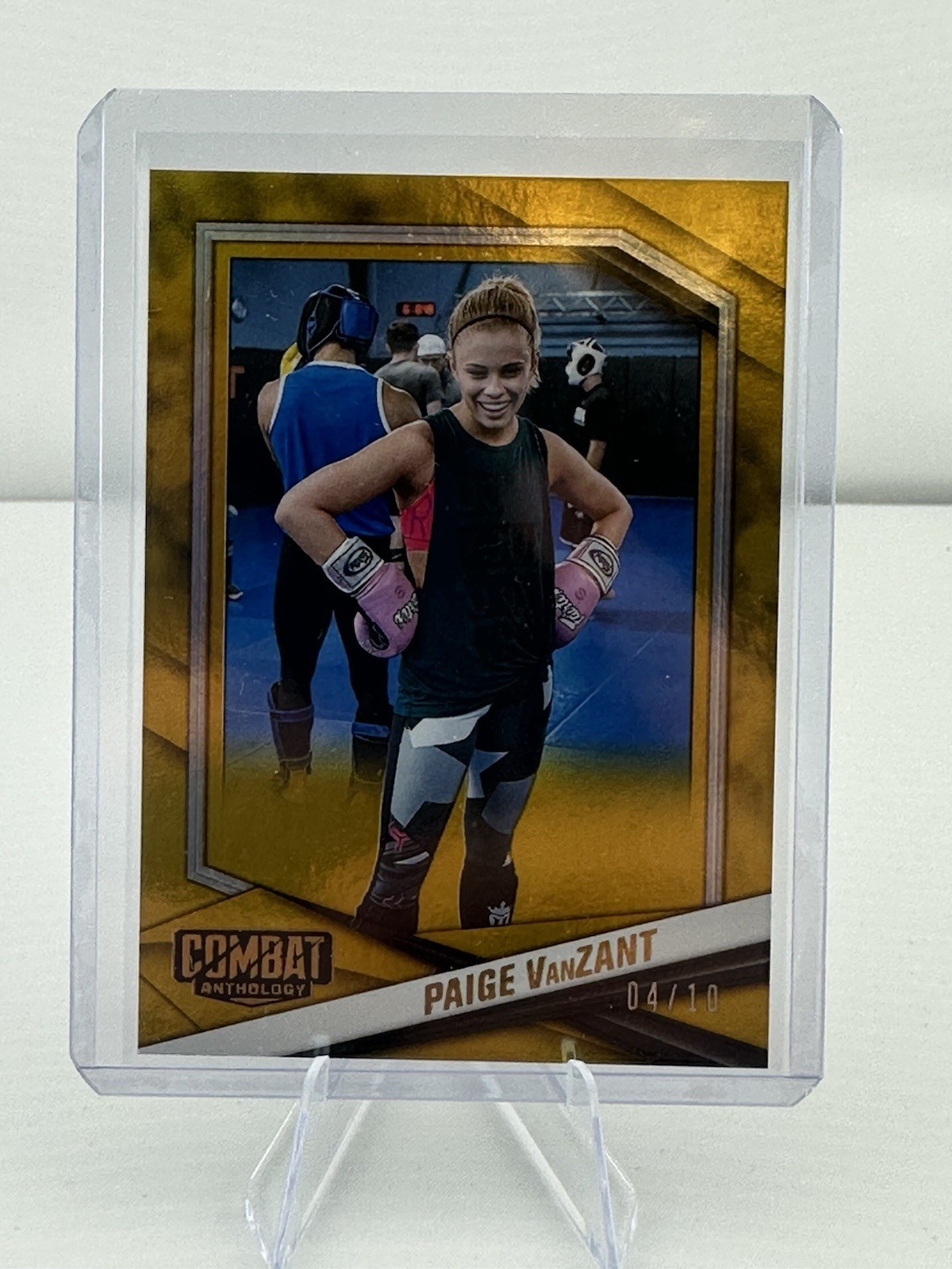 2025 Combat Anthology Paige VanZant Gold #4/10 TB46