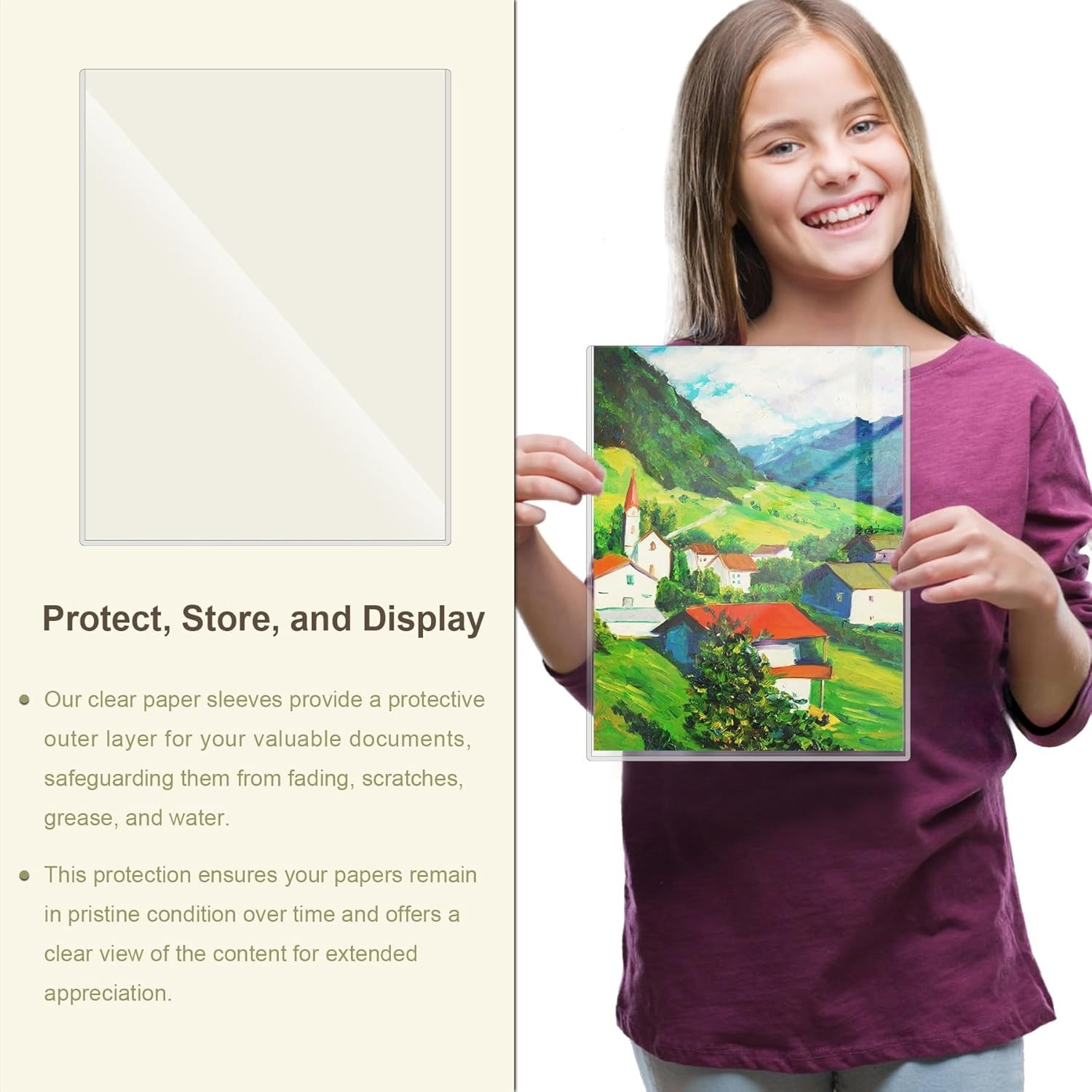 6-Pack 8.5 X 11 Clear Rigid Top Loaders | Plastic Page Protectors for Photos &