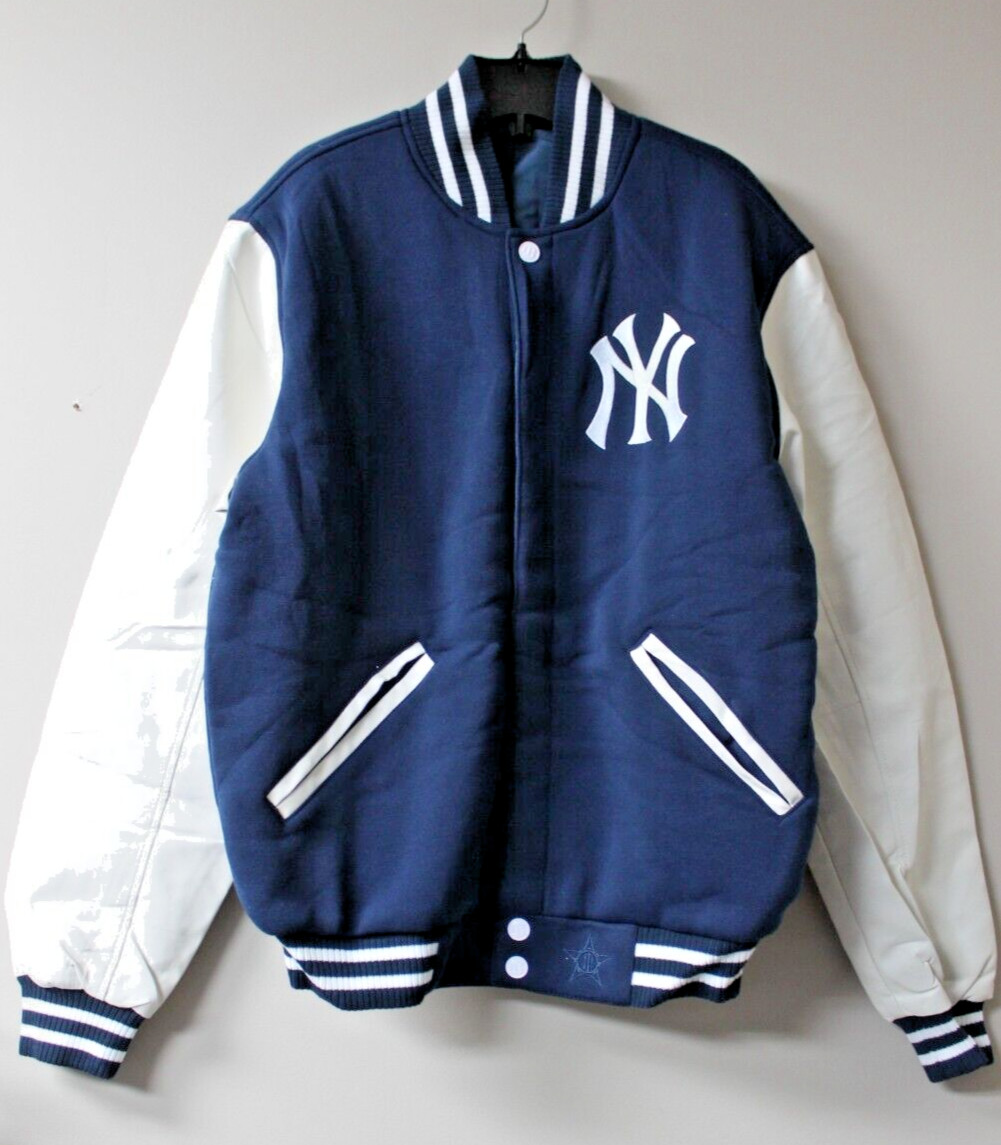 New MLB New York Yankees Reversible embroidery varsity poly jacket men’s XXXL