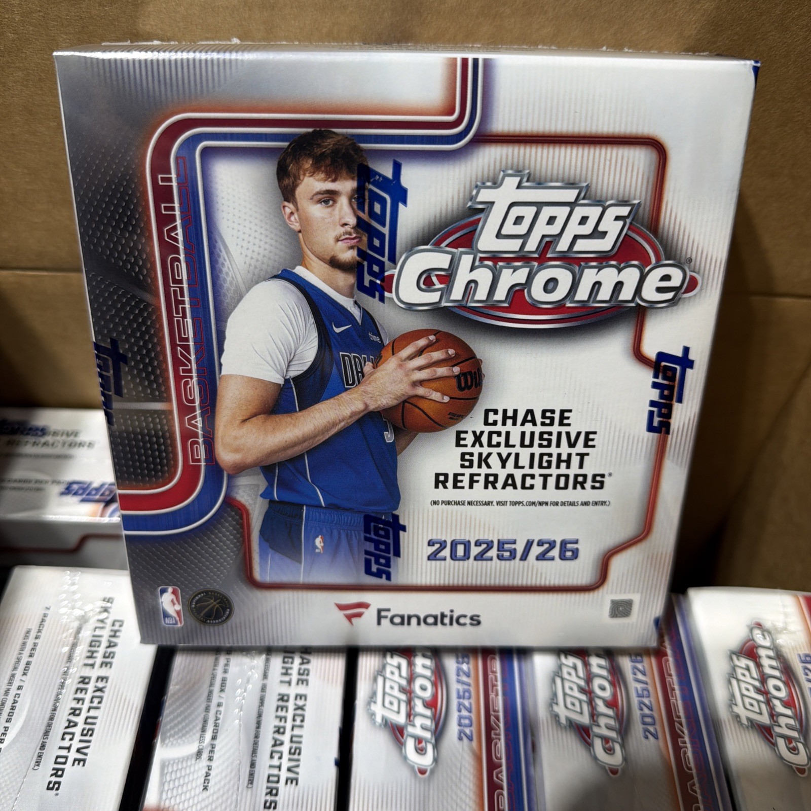 2025-26 Topps Chrome Fanatics MEGA NBA Basketball Box Factory Sealed – Skylight