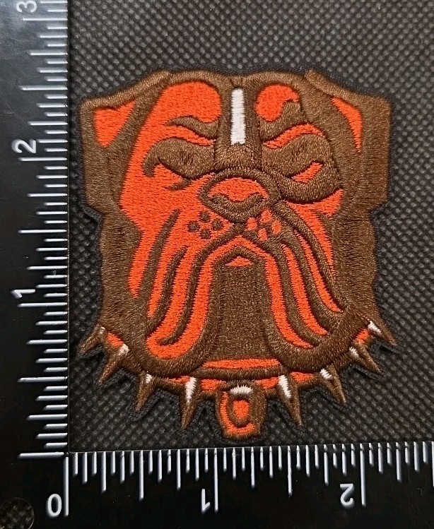 CLEVELAND BROWNS NFL FOOTBALL IRON ON EMBROIDERED PATCH SAME AS PHOTOS