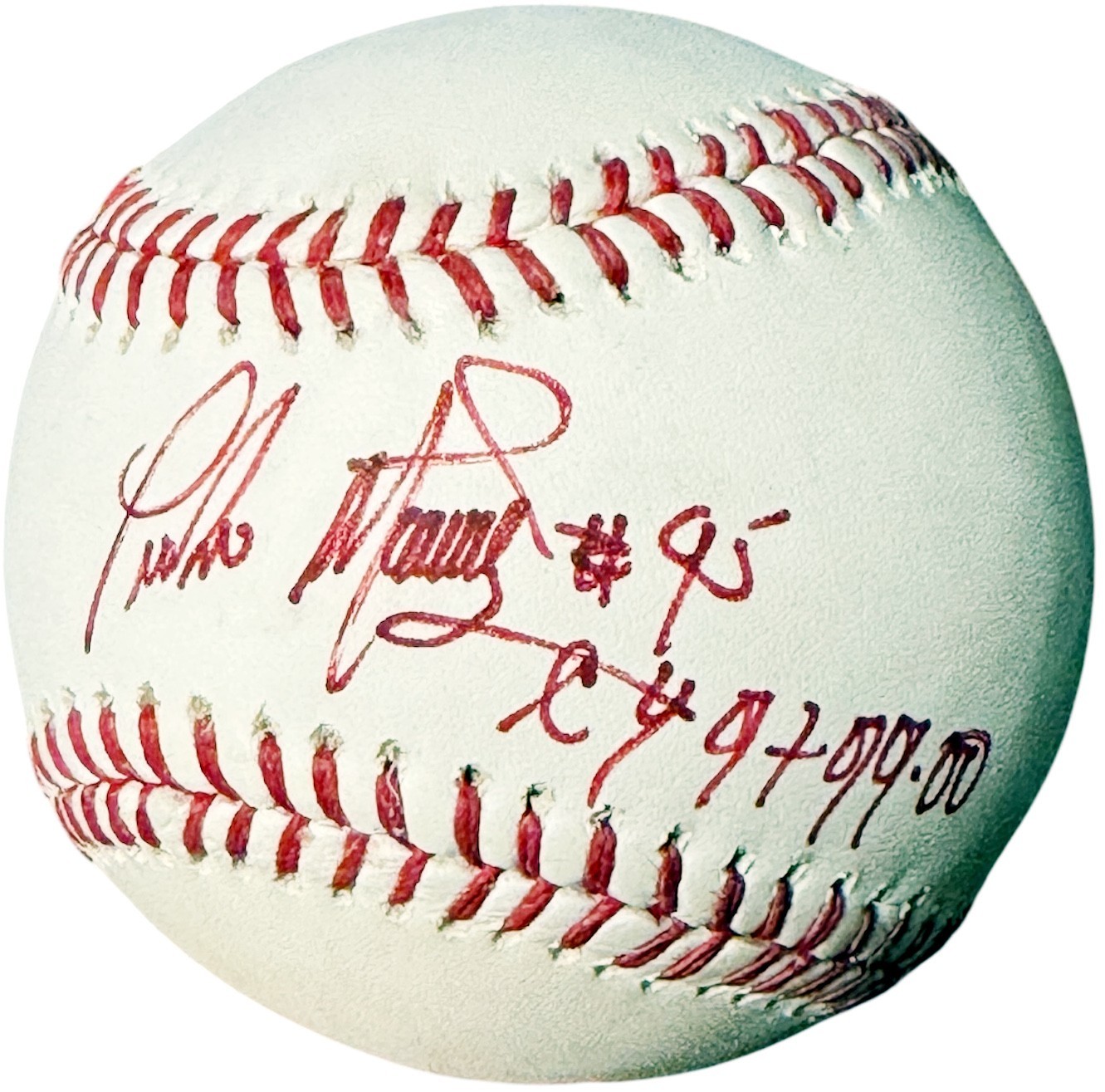 Pedro Martinez signed Rawlings Official Major League Baseball CY 97 99 00 – COA