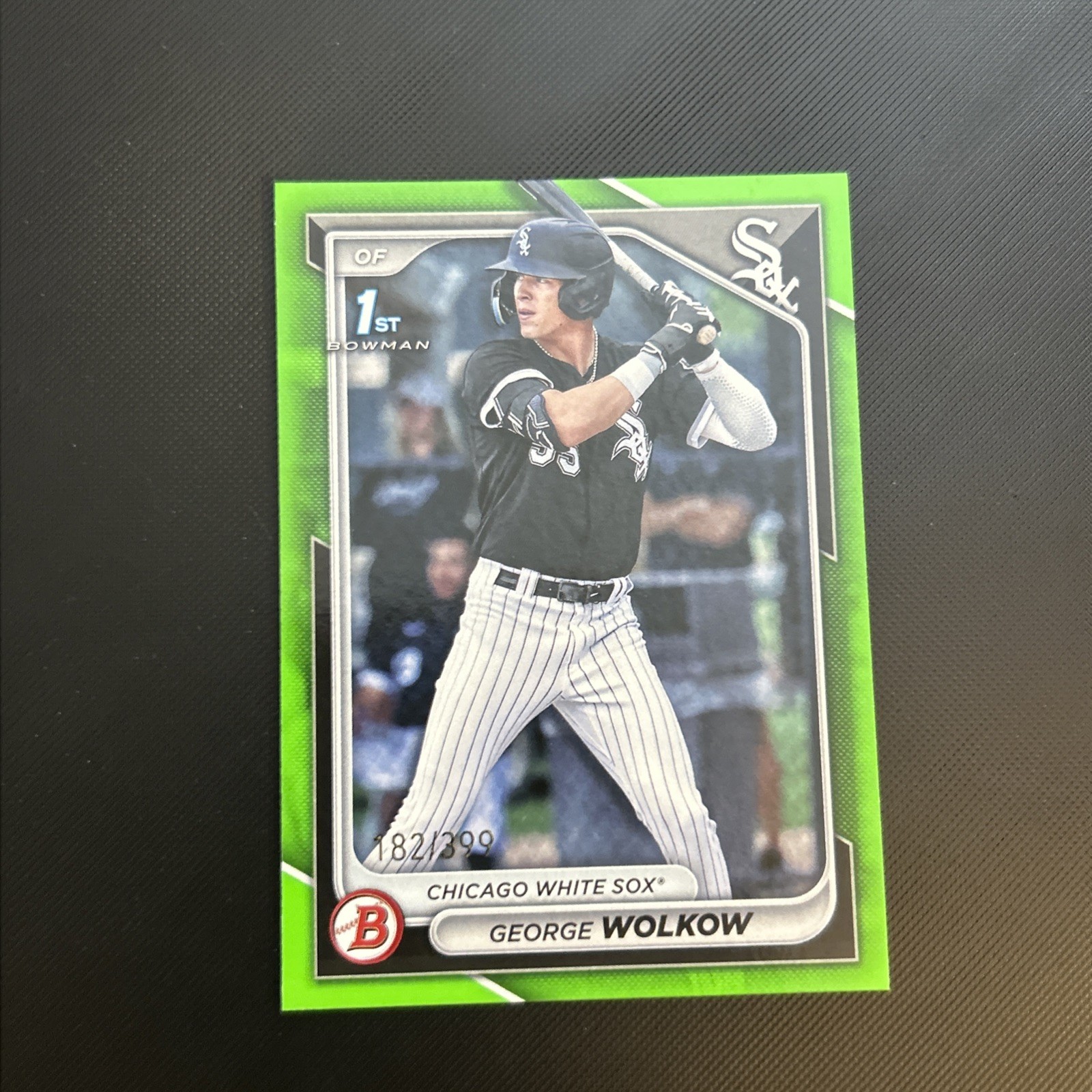 2024 Bowman Prospects George Wolkow #BP-144 Neon Green Border /399 (RC)