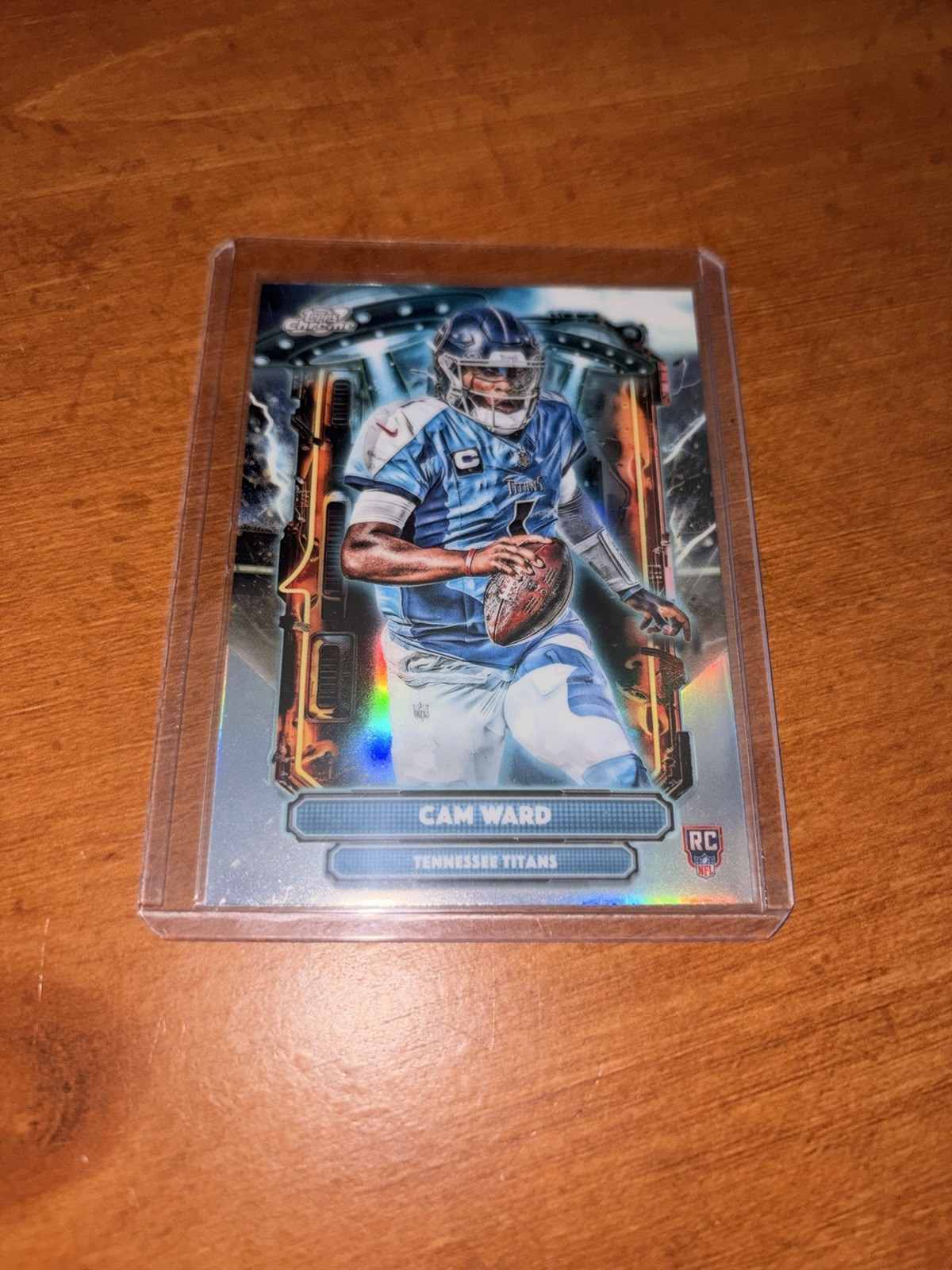 Topps 2025 Topps Chrome Cam Ward RC Rookie Insert ET-1 Tennessee Titans