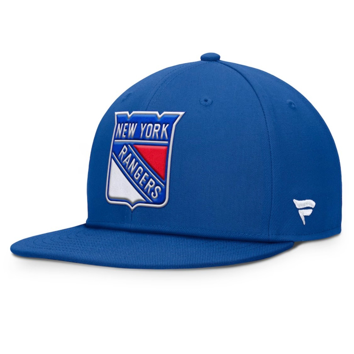 New York Rangers Snapback Hat Fanatics Blue Core Logo Cap NHL Flat Bill NWT