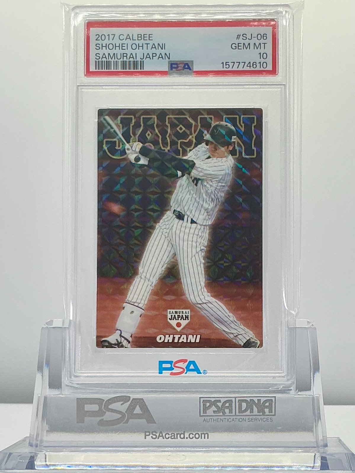 SHOHEI OHTANI 2017CALBEE SAMURAI JAPAN #SJ-06 PSA10!GEMMINT!LOWPOP!(RC)