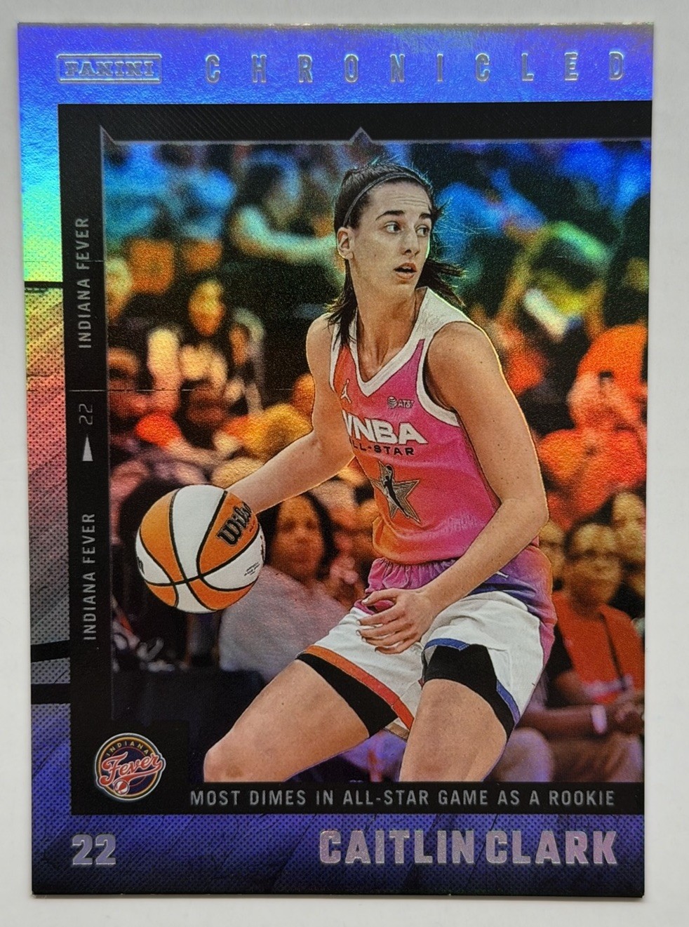2025 Panini Caitlin Clark Chronicled – WNBA Caitlin Clark #7 Silver Holo NM