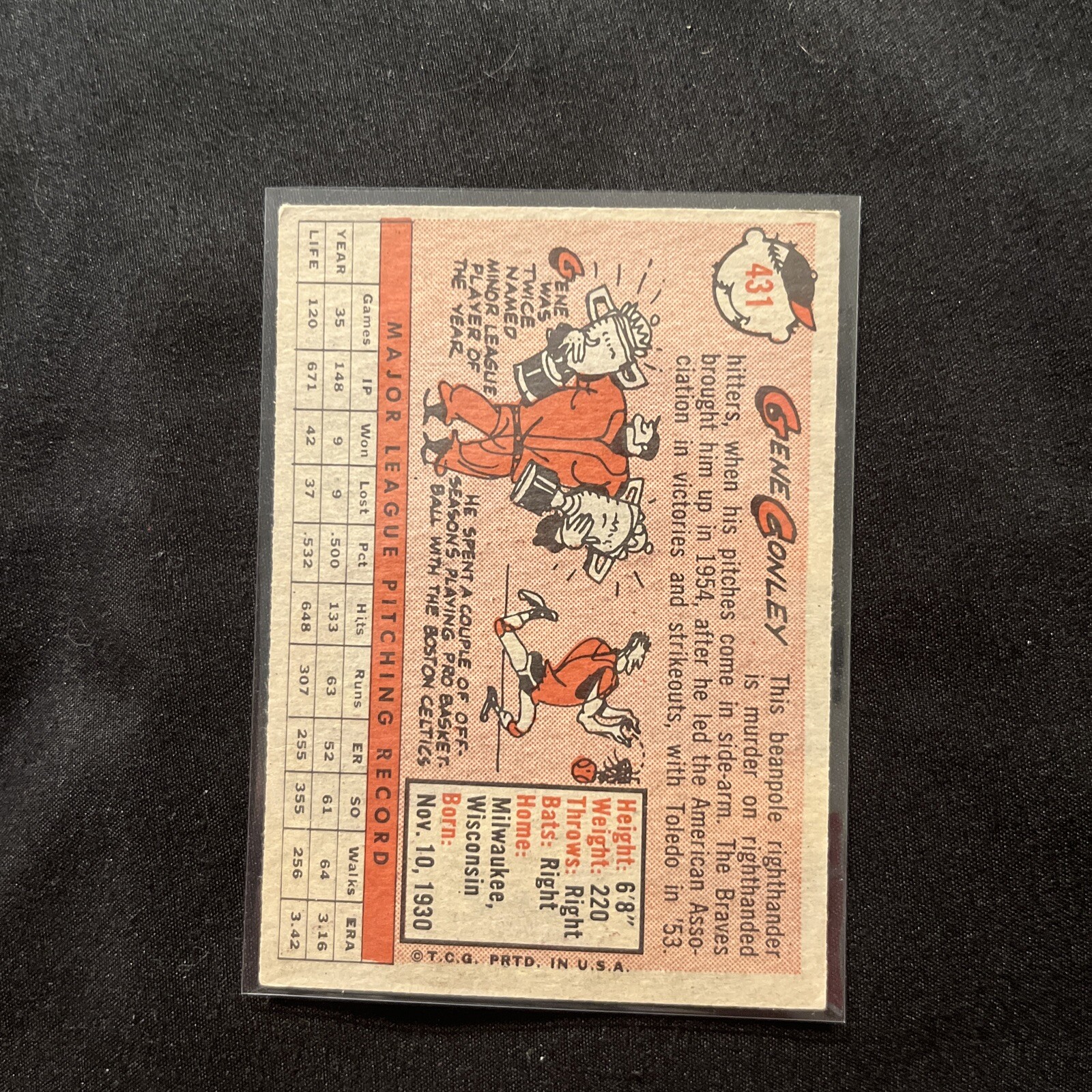 1958 Topps – #431 Gene Conley