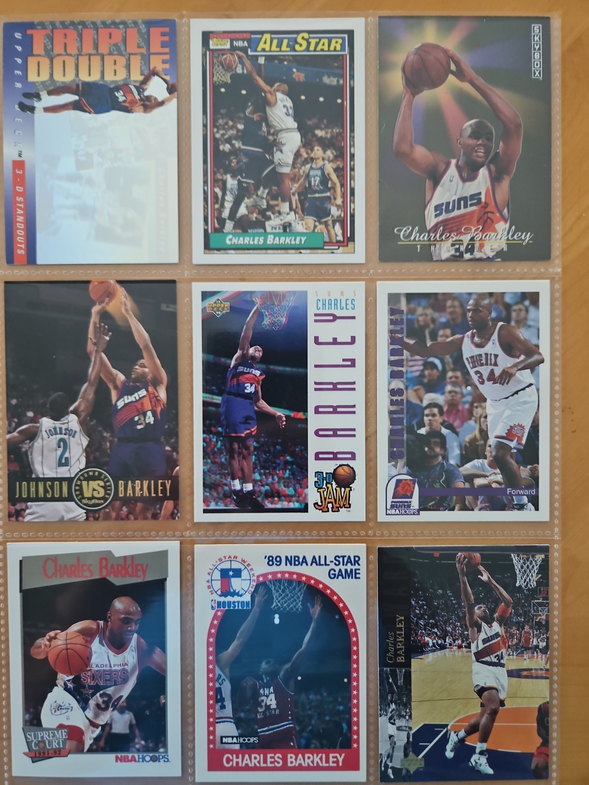 Charles Barkley NBA Cards (Lot of 9)
