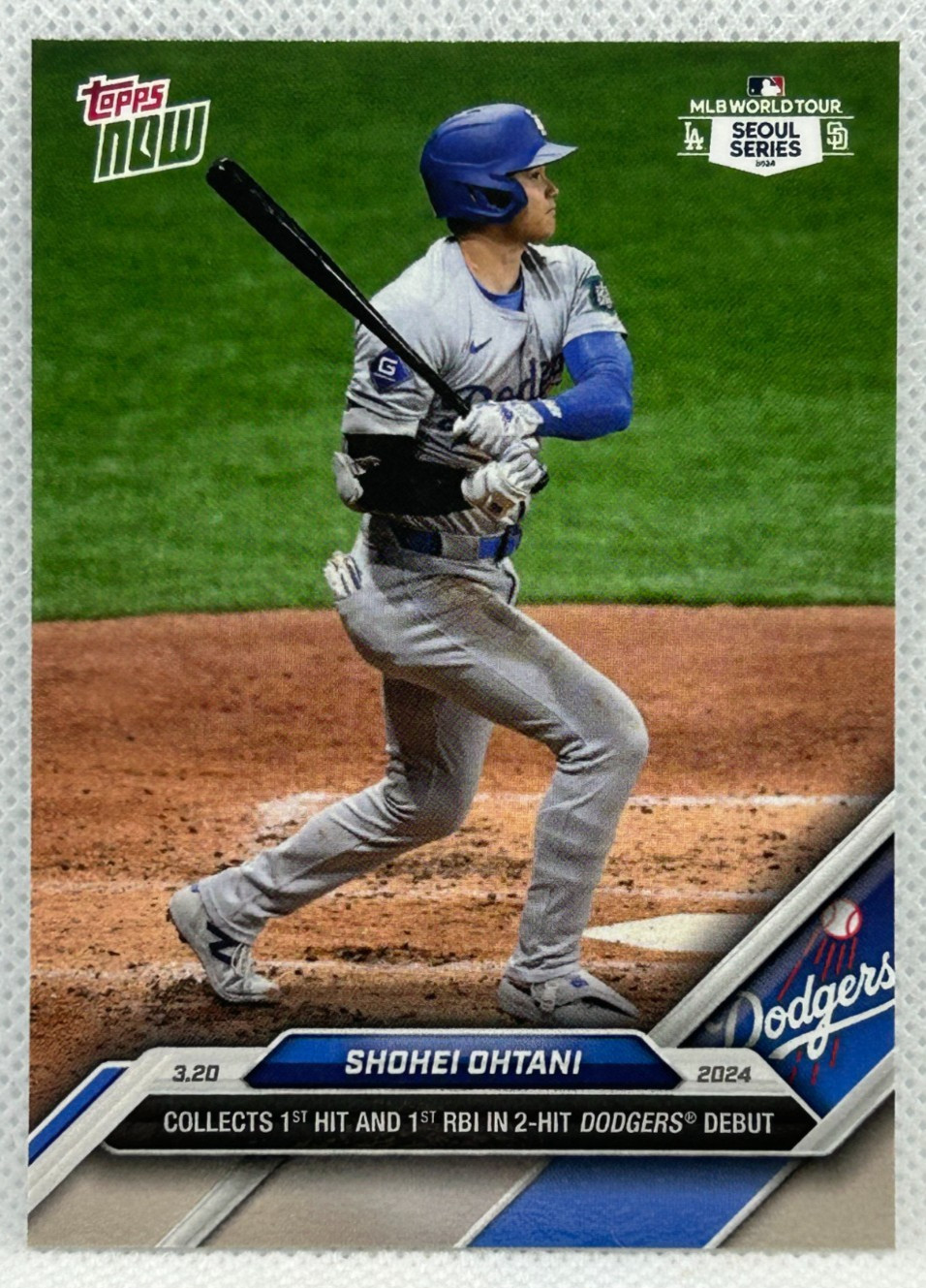 2024 Topps Now – Shohei Ohtani #1 – MLB World Tour – Seoul Series 2024!