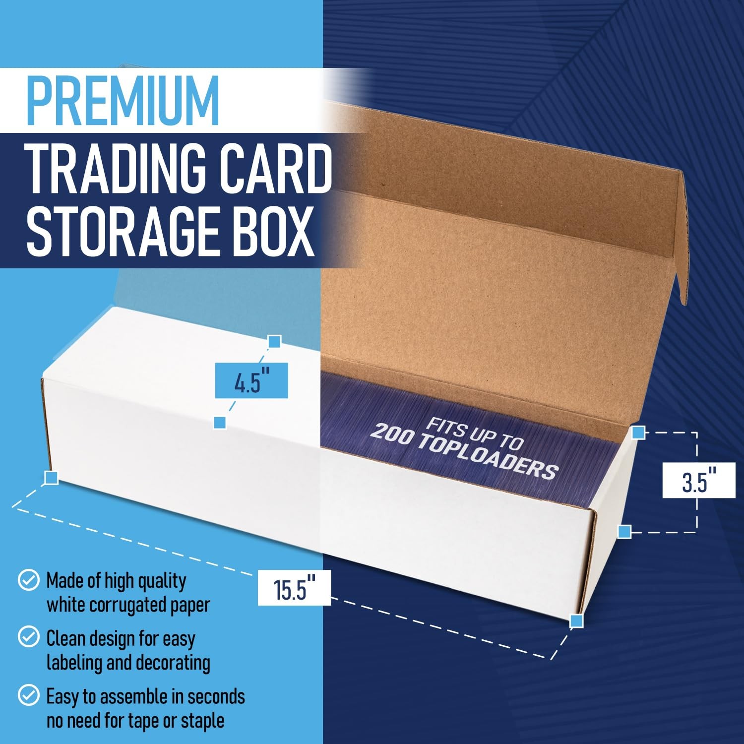 Premium Seamless 20PT – 360PT Thick Top Loaders for Cards | Top Loader Card H…