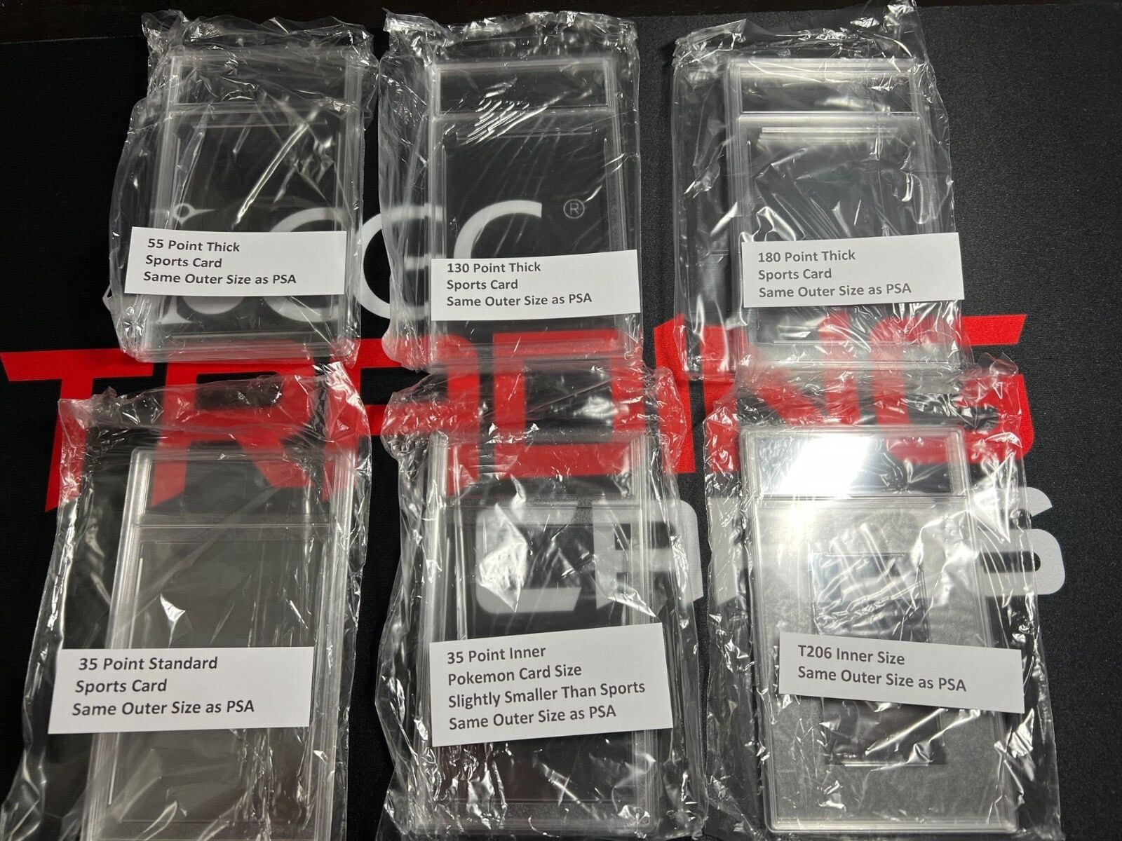 Empty Trading Card Slab Graded Card PSA Style Sports Cards Pokemon 55 130 180 pt