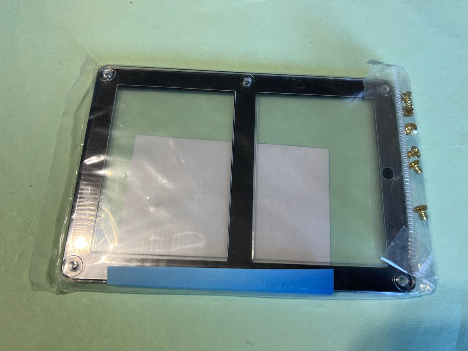 ProTech Screw 2-Card Black Border Screwdown Card Holder Recessed Ultra Clear