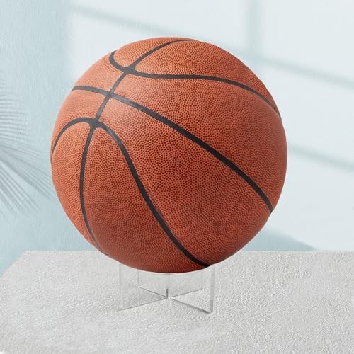 Basketball Stand-Pack Acrylic Ball Stand for Display, Clear 3.54×1.3 inch 3