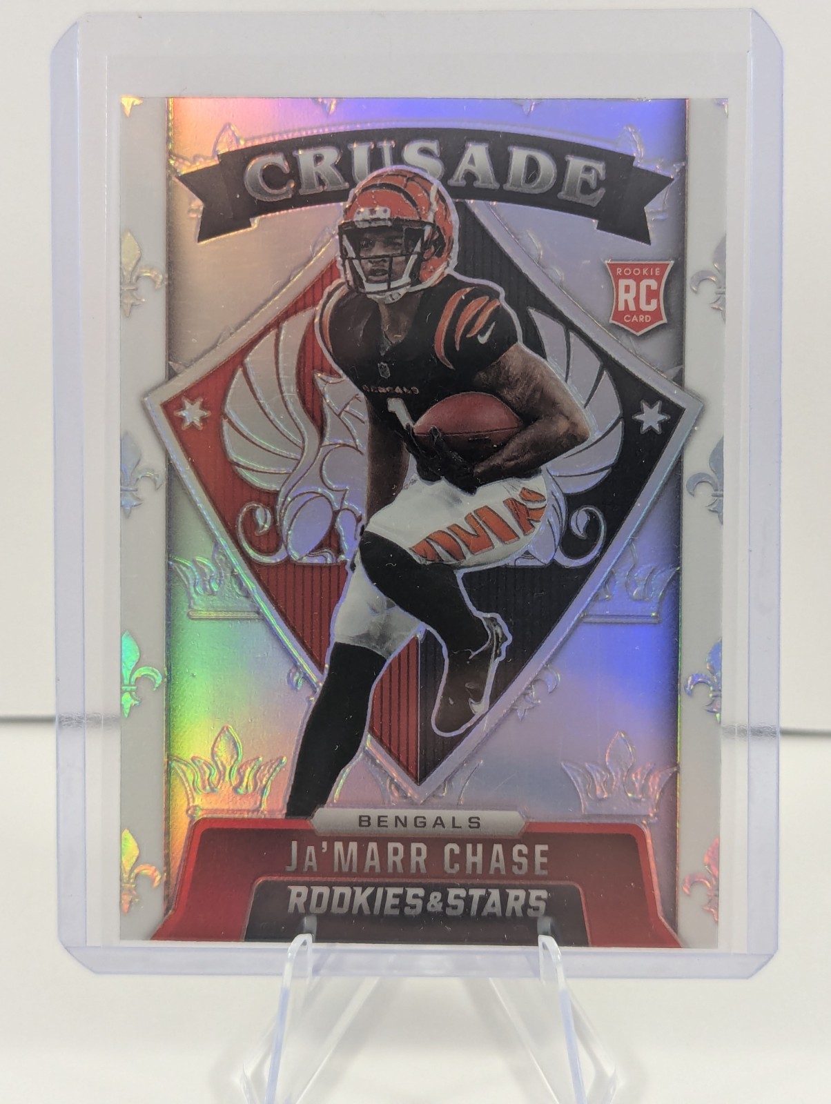 2021 Panini Rookies & Stars – Crusade Ja’Marr Chase #CR-26 Silver Prizm (RC)