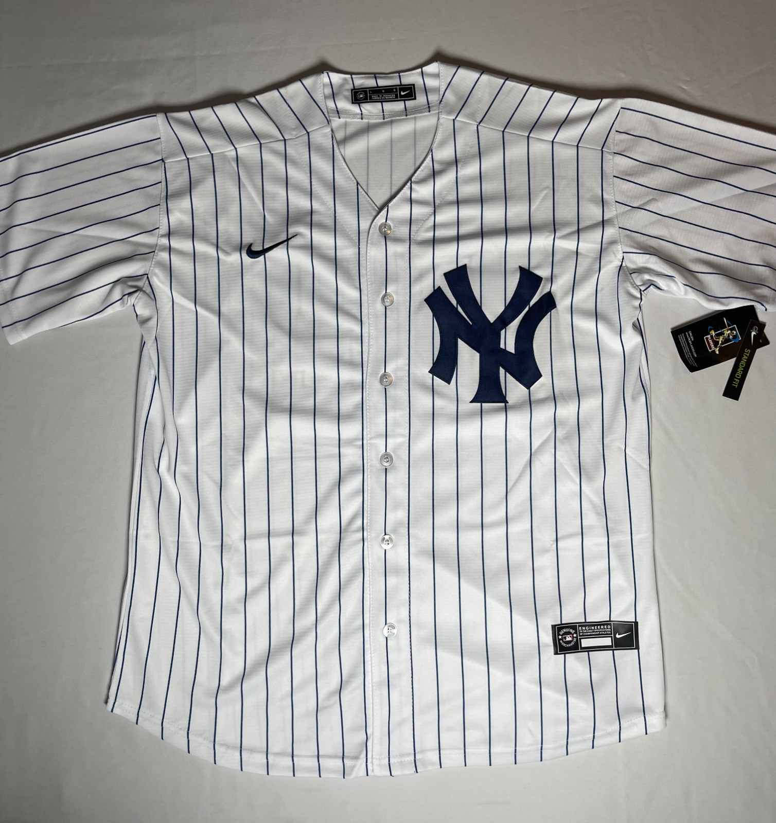 New York Yankees Ben Rice #22 Home Pinstripes Jersey Replica