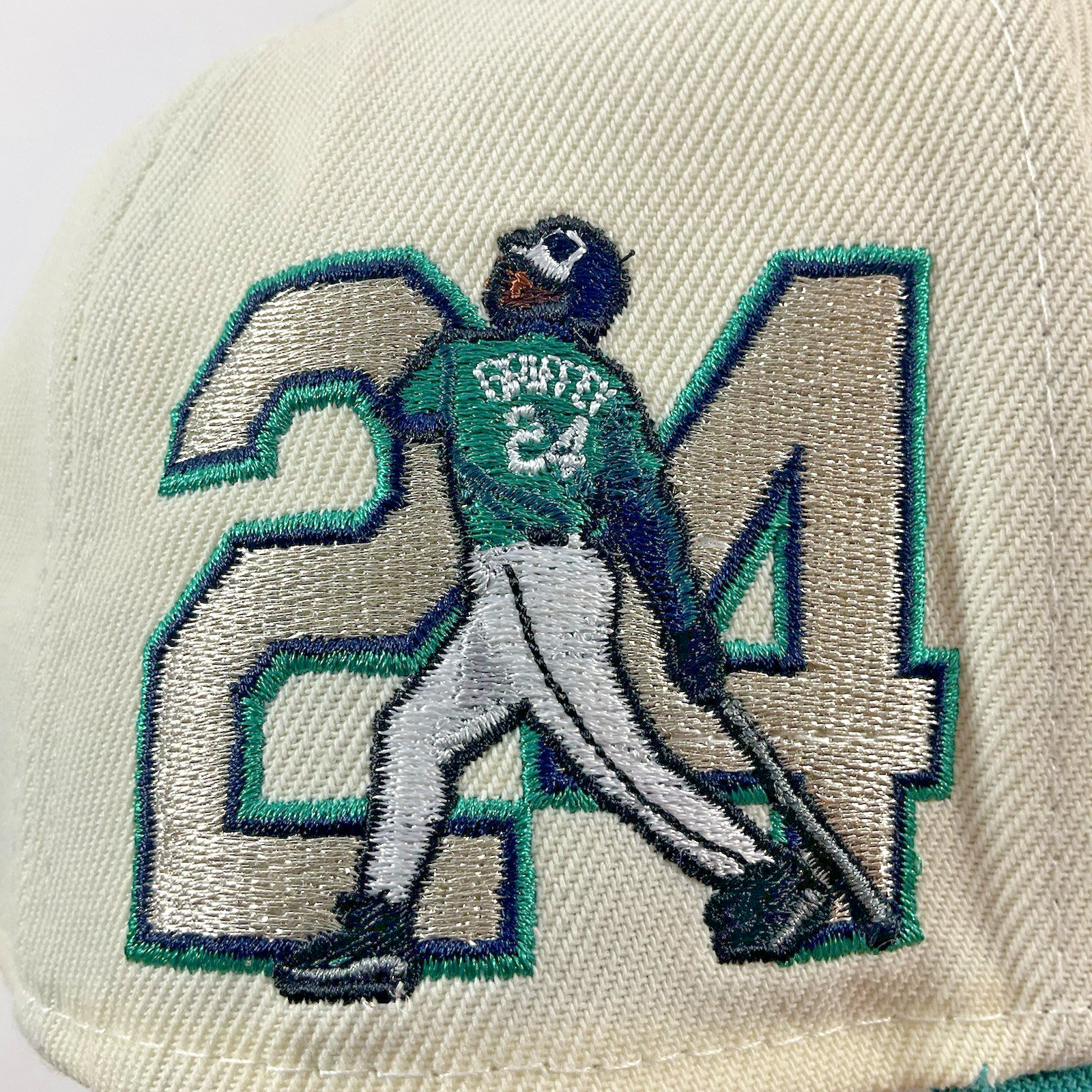 New Era Seattle Mariners Exclusive GRIFFEY Cream 9FORTY A-Frame Snapback Hat Cap
