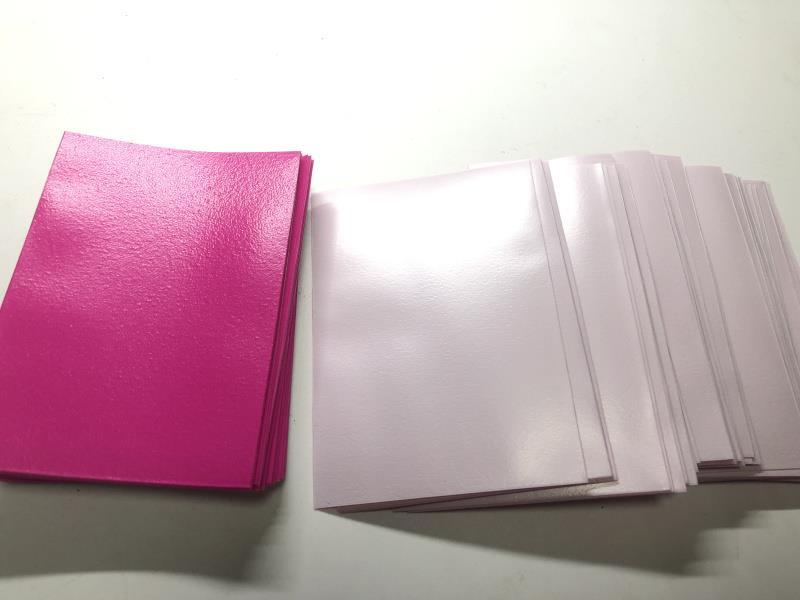Lenayuyu 600pcs roseredwhite Protector Standard MTG Card Sleeves 66x91mm Matte