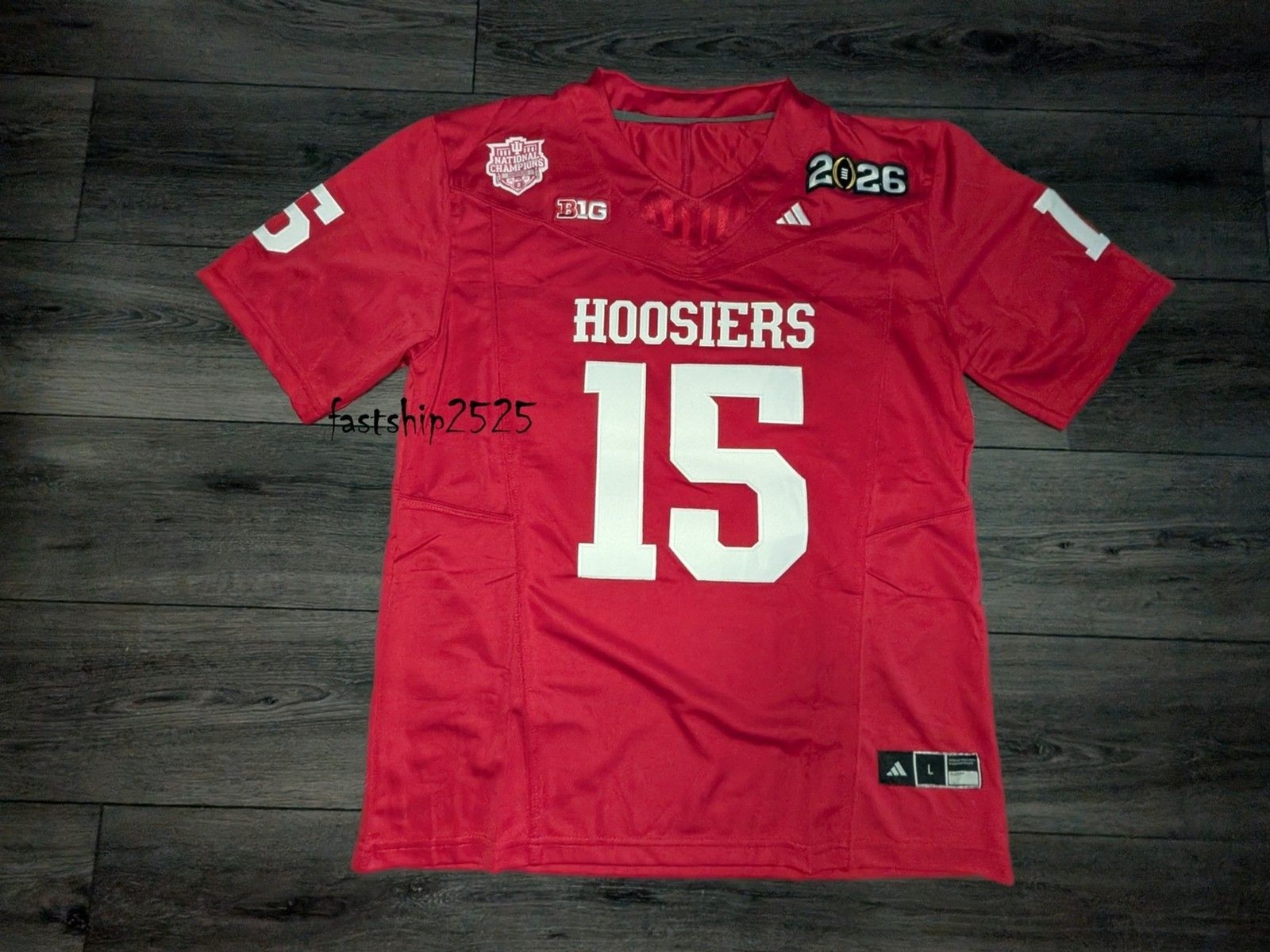 Fernando Mendoza #15 Indiana Hoosiers 2026 Natty Champs Jersey Large