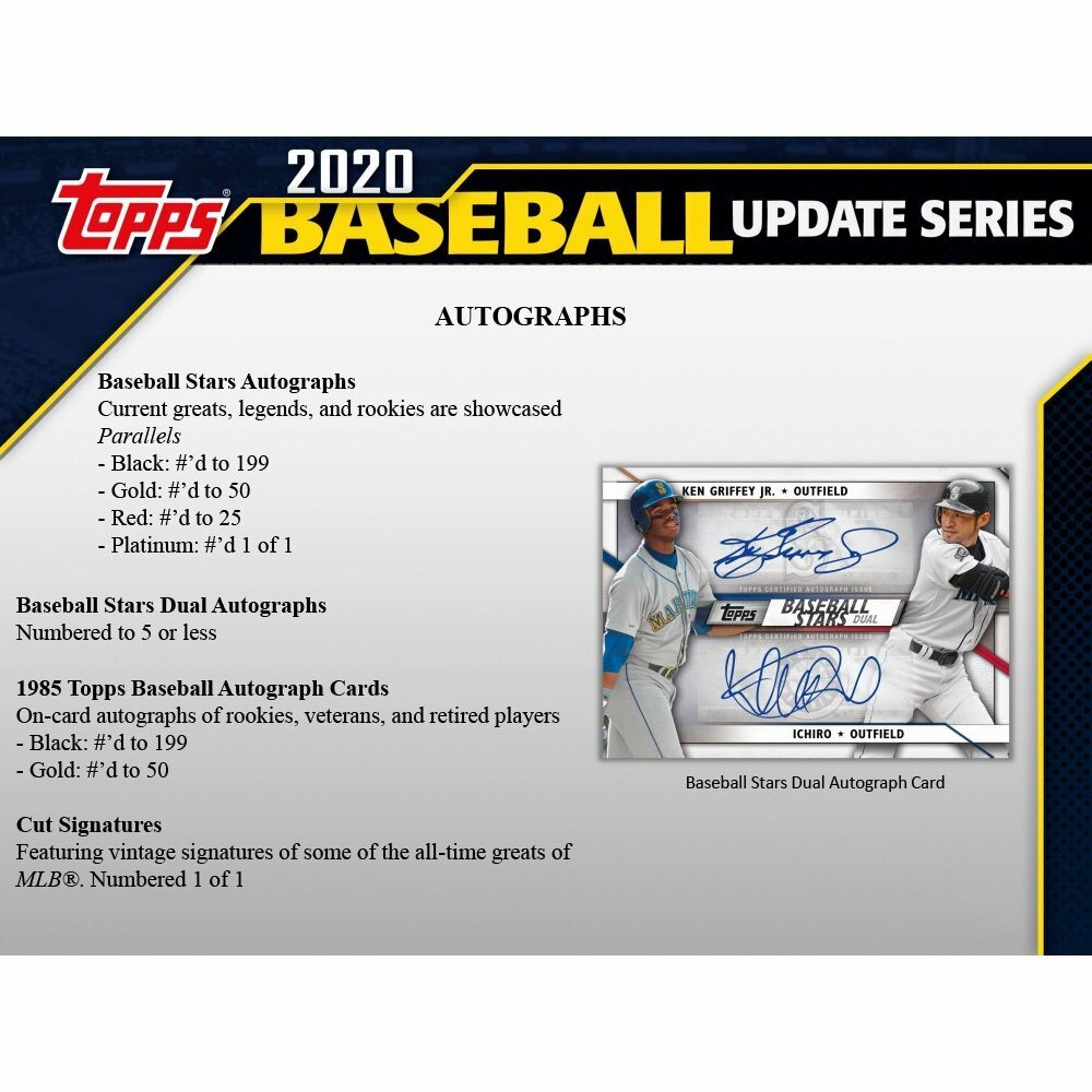 2020 Topps UPDATE Series Baseball Factory Sealed Retail Box 24 Packs 384 Cards