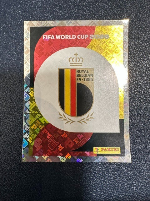 2026 Panini FIFA World Cup Sticker Belgium #BEL1 Emblem Logo Badge Foil