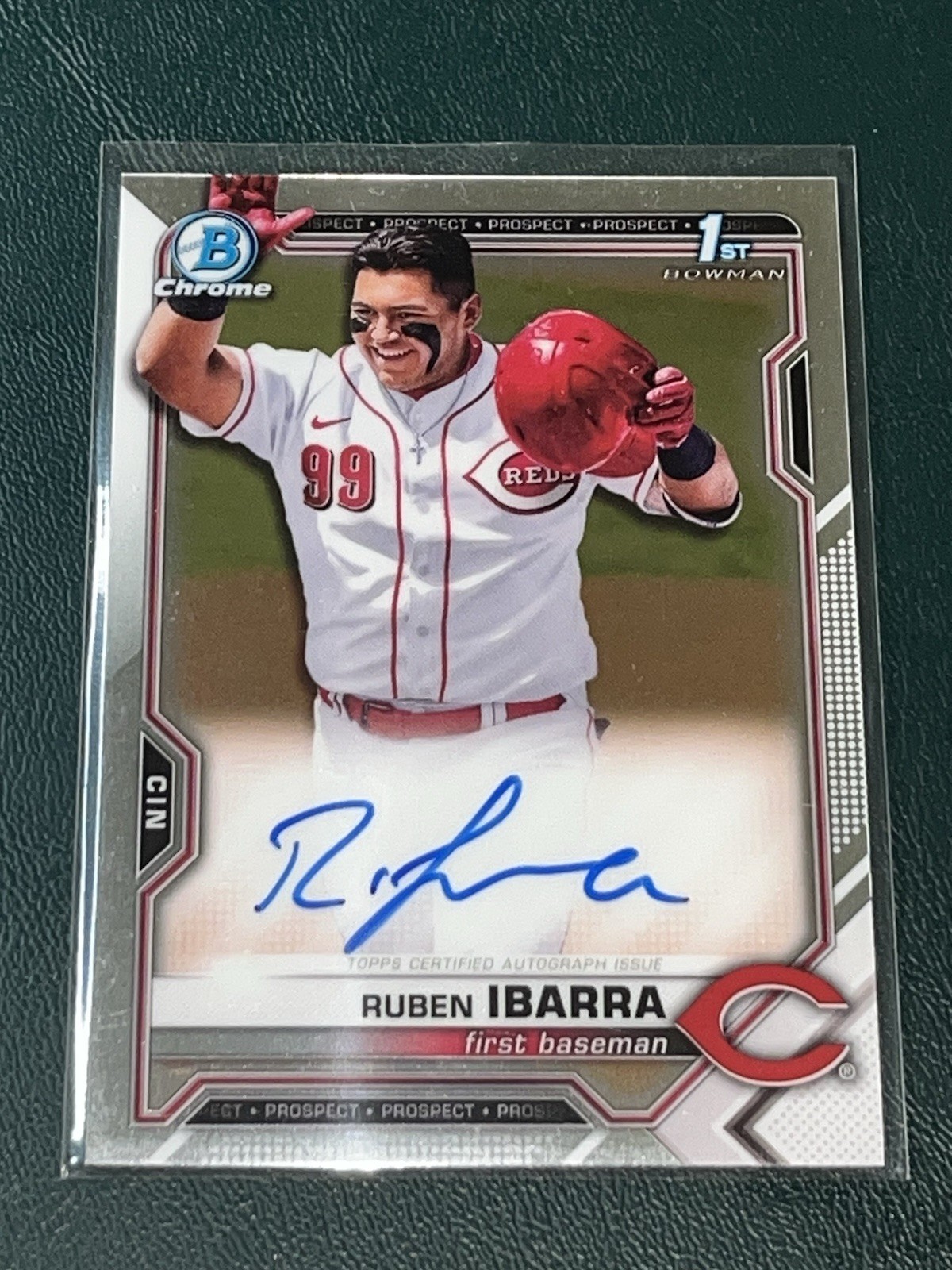 2021 Bowman Draft Chrome Ruben Ibarra AUTOGRAPH