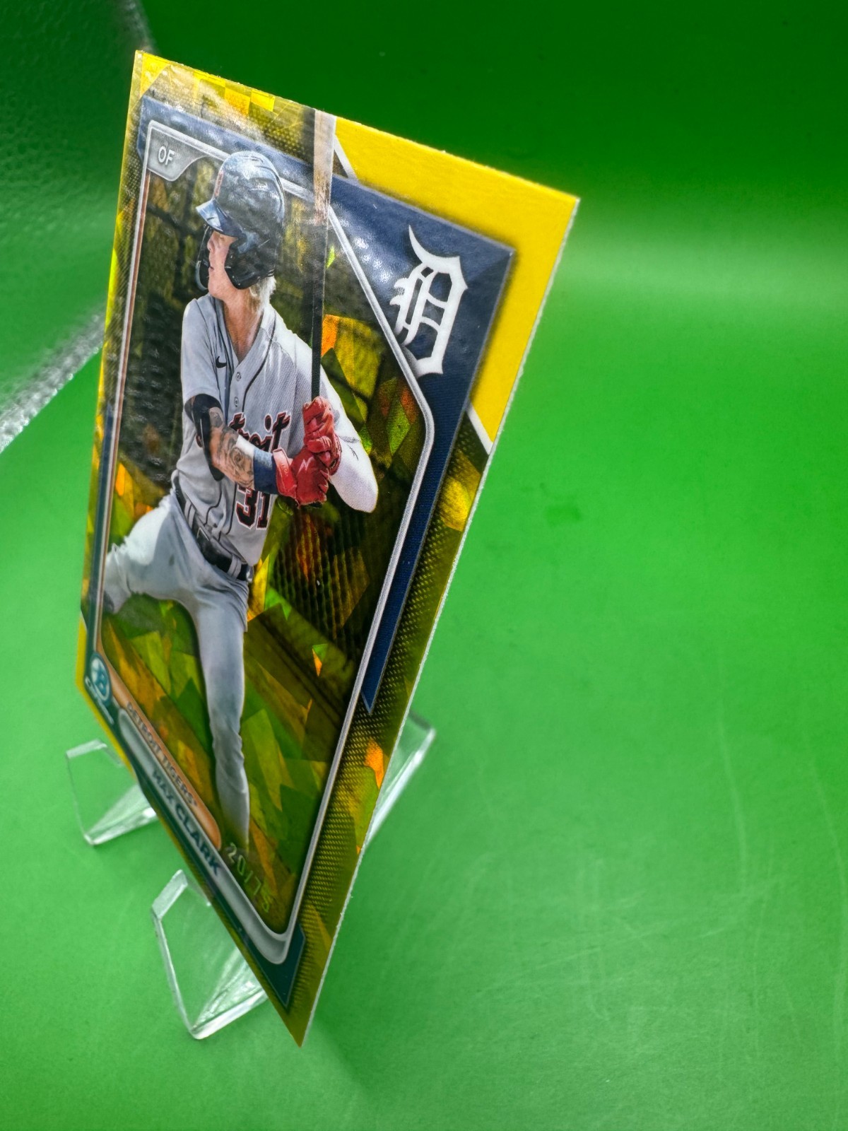 2024 Bowman Chrome Draft Sapphire Edition – Max Clark #BDC-104 Yellow /75 (RC)