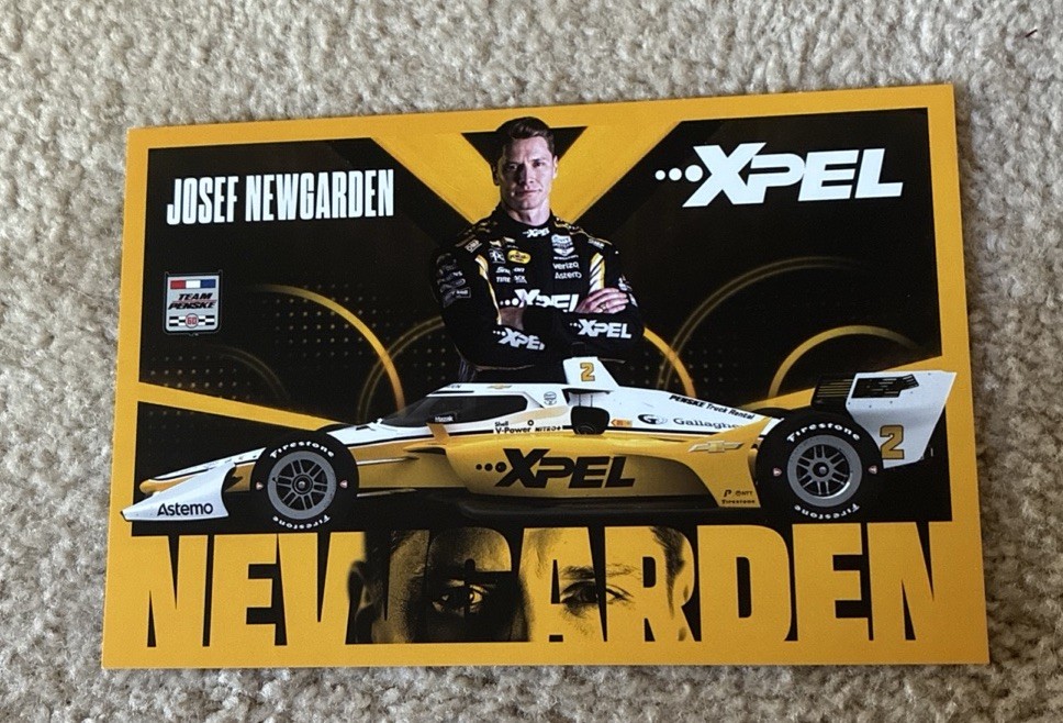 Indy Car Driver #2 Josef Newgarden XPEL 2026 Postcard