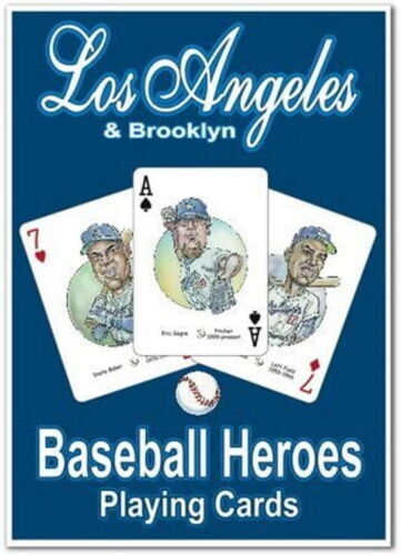 MLB Baseball Hero Decks Caricature 52 Playing Cards rare custom Parody art