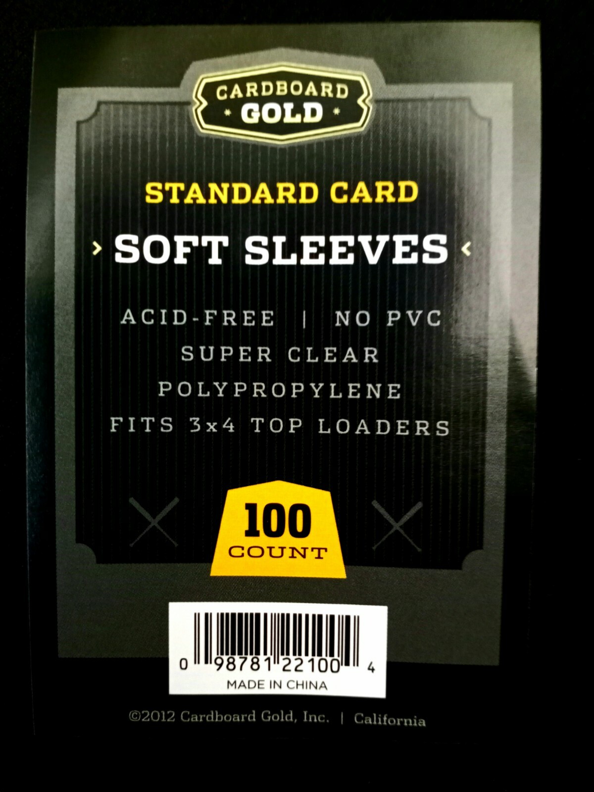 100 Cardboard Gold Ultra Premium Soft Sleeves – (1 Pack of 100)