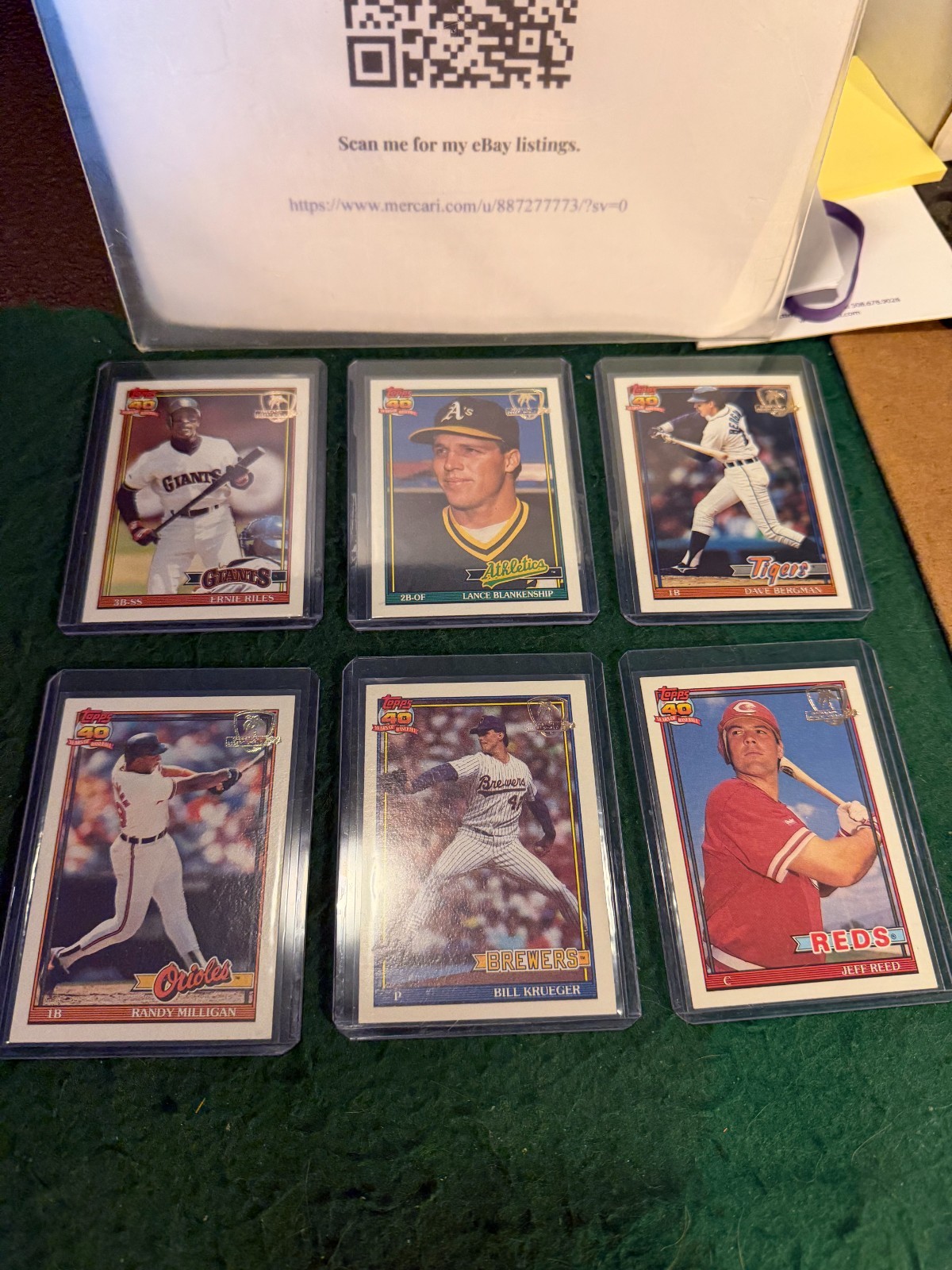 1991 Topps Desert Shield Baseball Cards U-pick