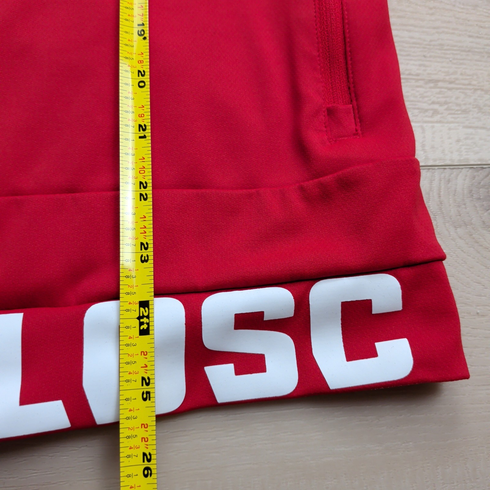 New Balance Lille Losc Pre-game Jacket Mens M Red Football Soccer MJ231076