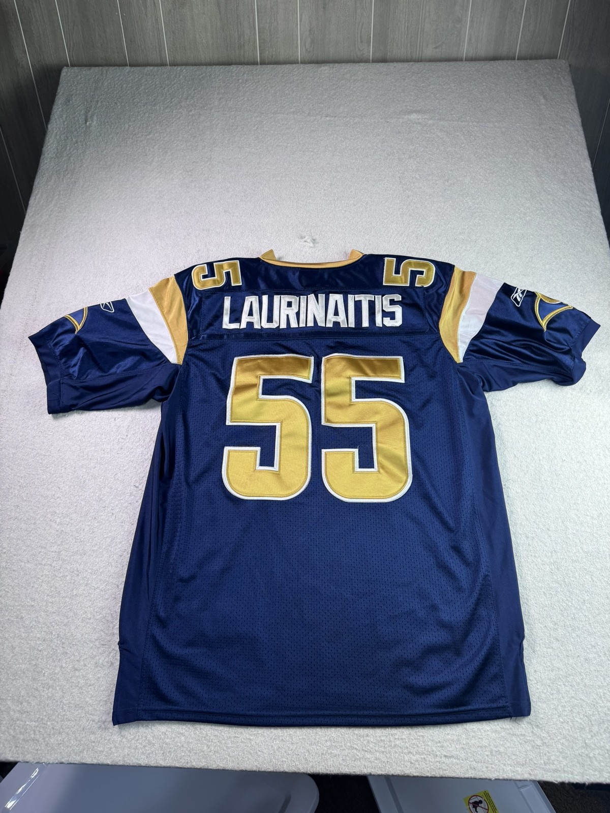 James Laurinaitis #55 St. Louis Rams Reebok NFL Football Jersey Men’s Size 52
