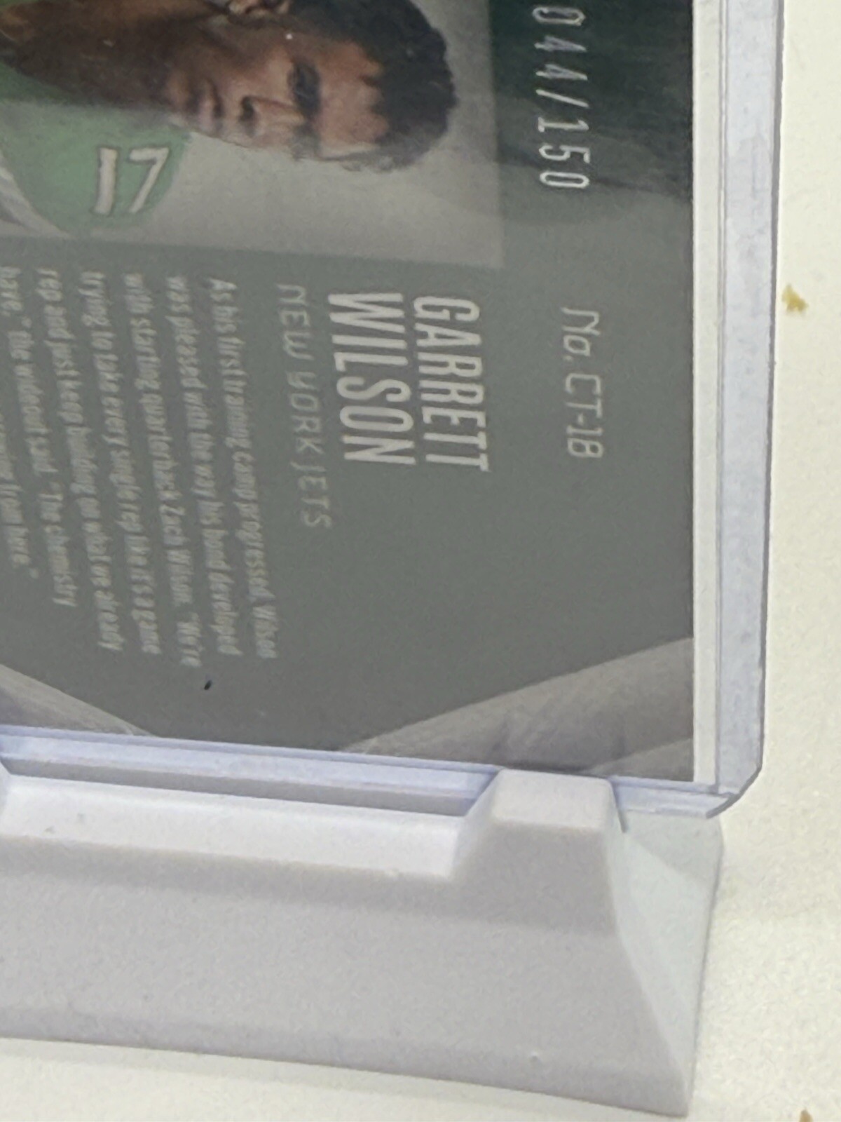 2022 Panini Phoenix – Contours Green #CT-18 Garrett Wilson /150 (RC) SSP