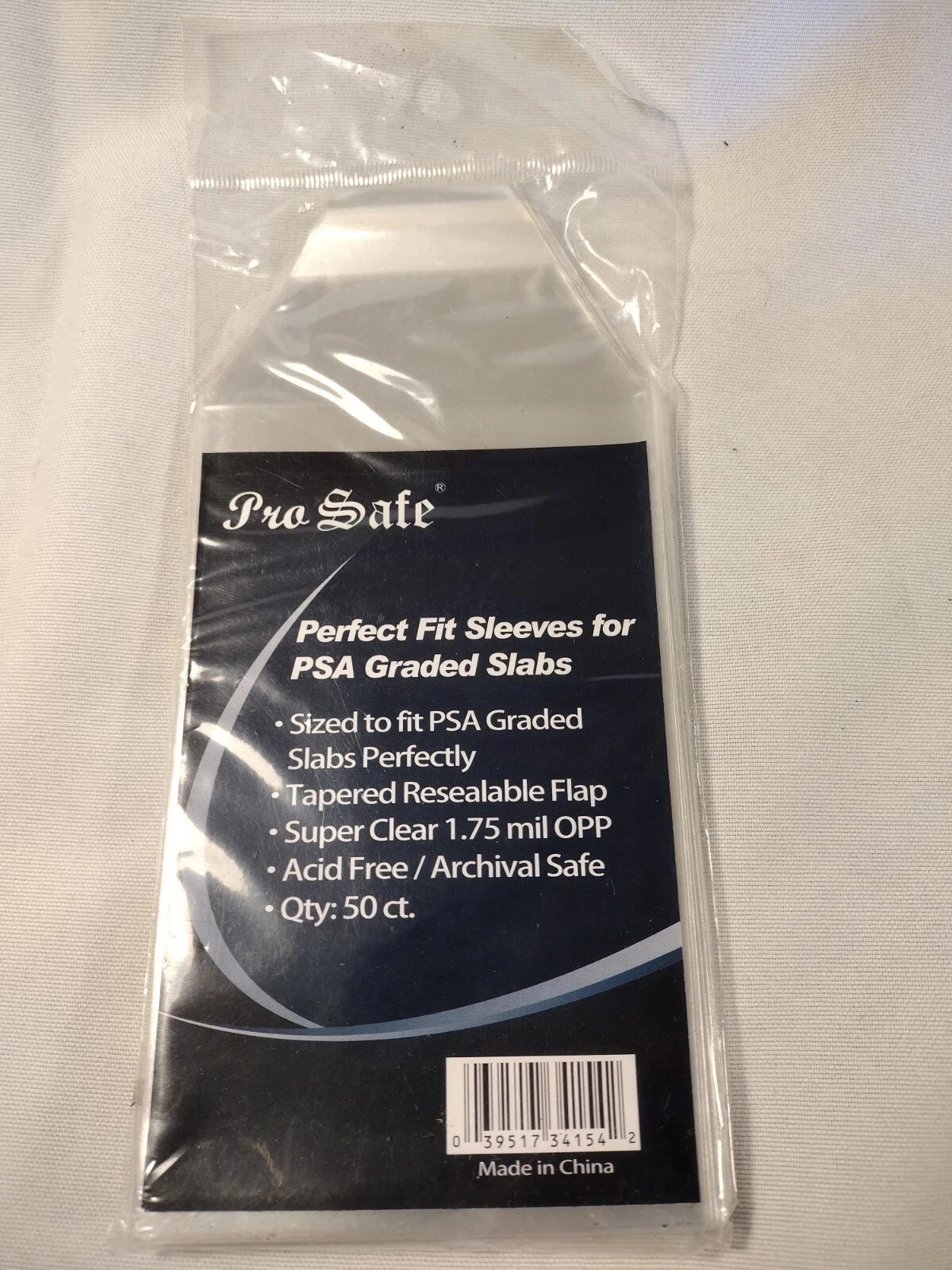 Pro SAFE Perfect Fit PSA Graded Card SLEEVES Resealable 50 100 200 500 1000 2500