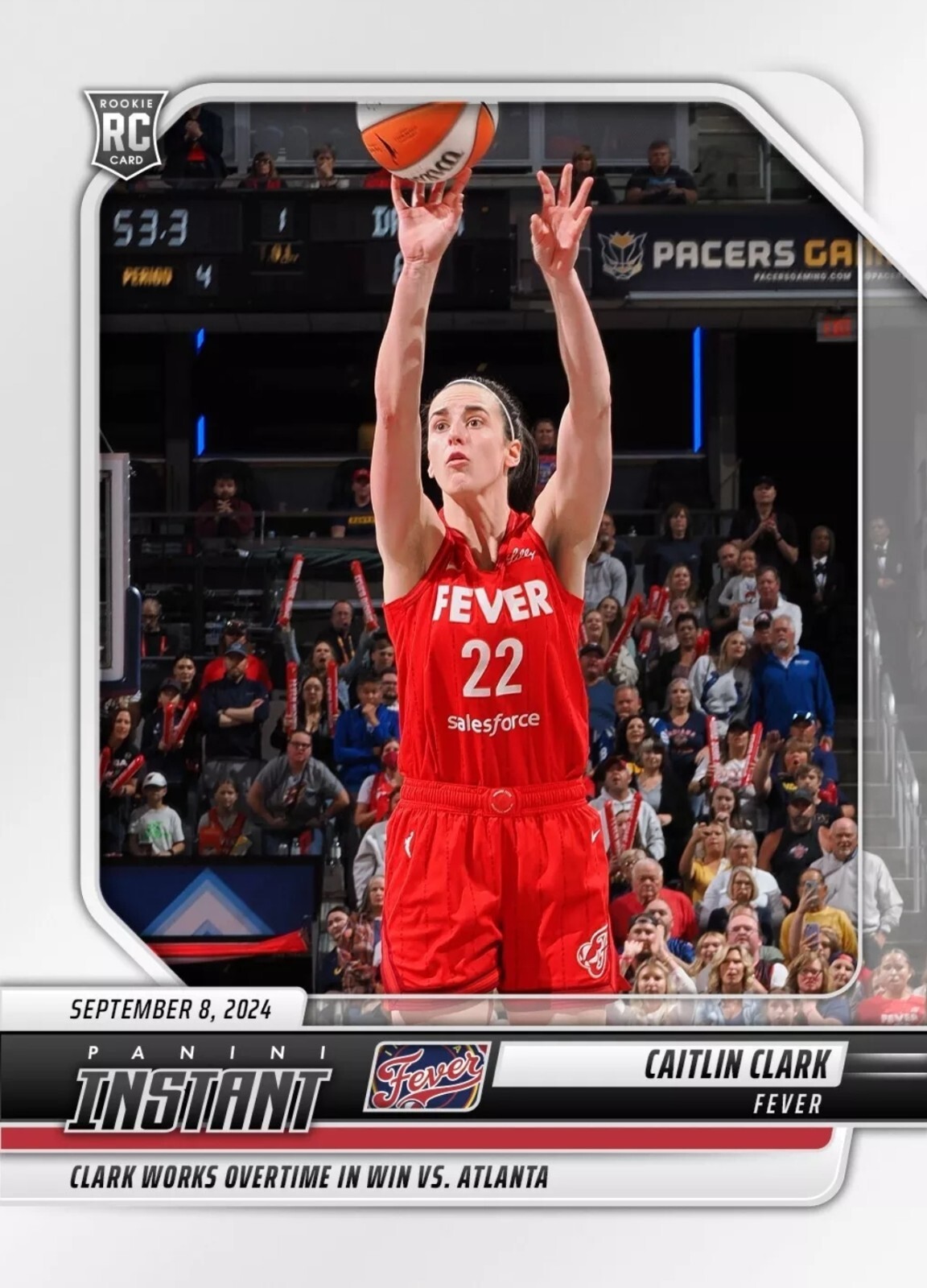 🔥 Caitlin Clark – 2024 Panini Instant WNBA #204 – Rookie Card RC