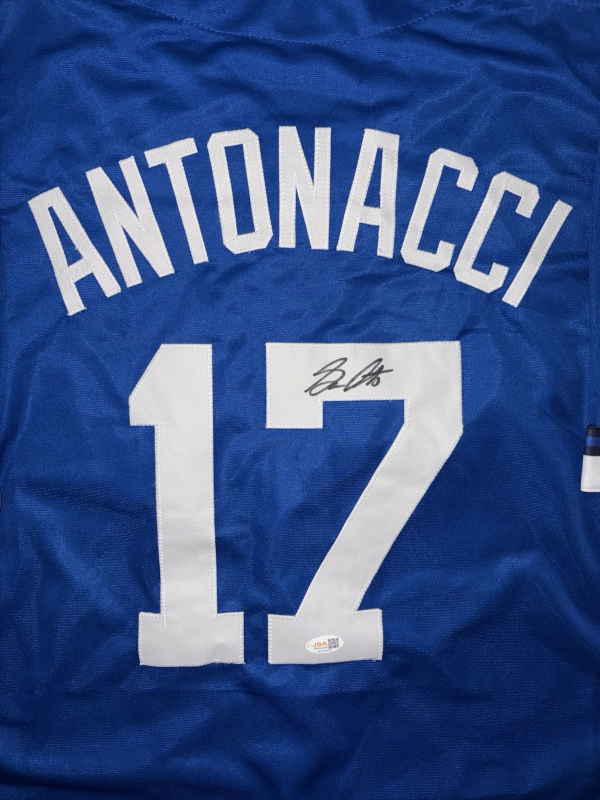 Sam Antonacci Signed Custom Team Italy Custom WBC Jersey JSA WITNESS COA