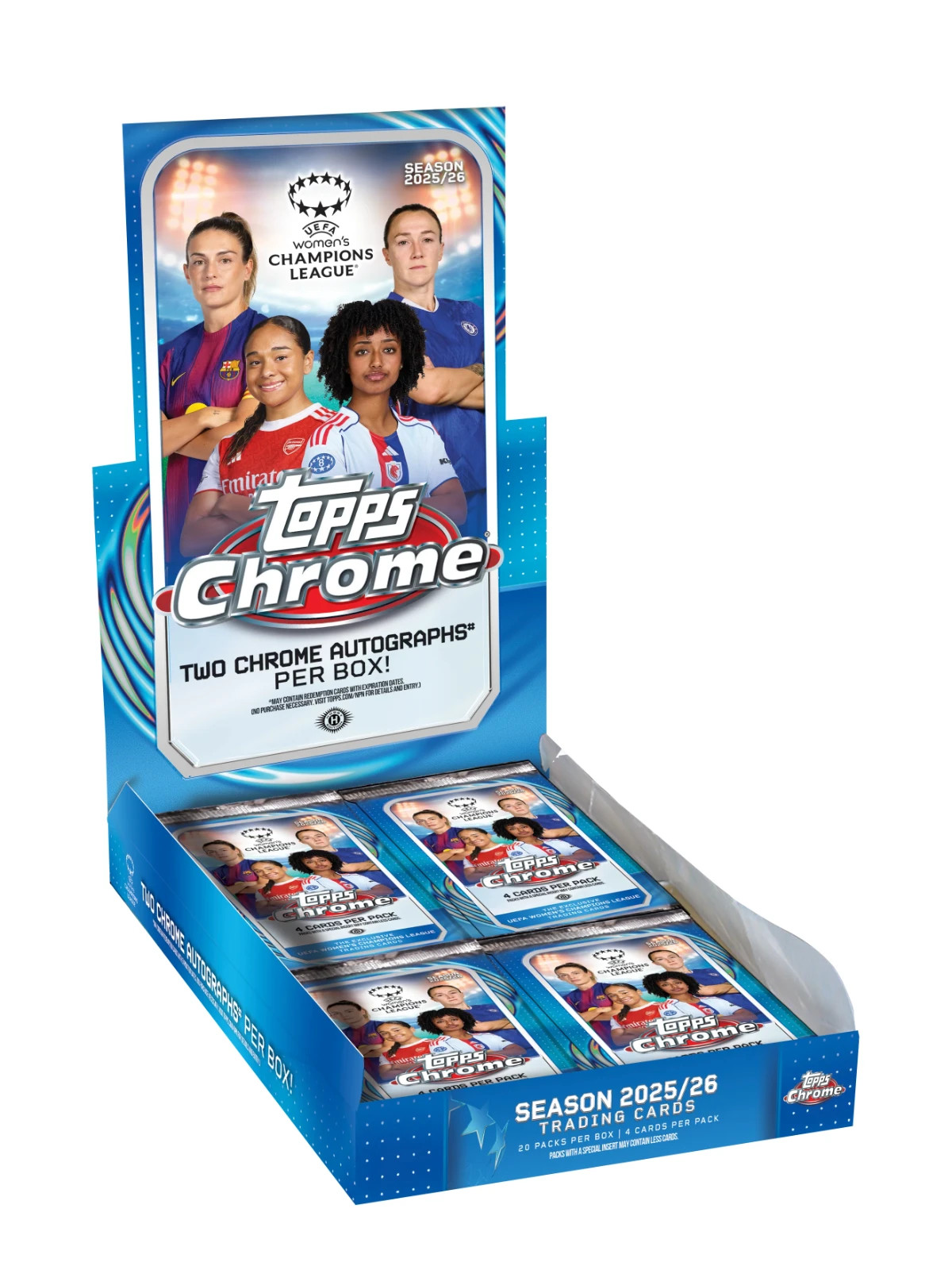 2025-26 Topps Chrome Women’s UEFA Champions League Hobby Box