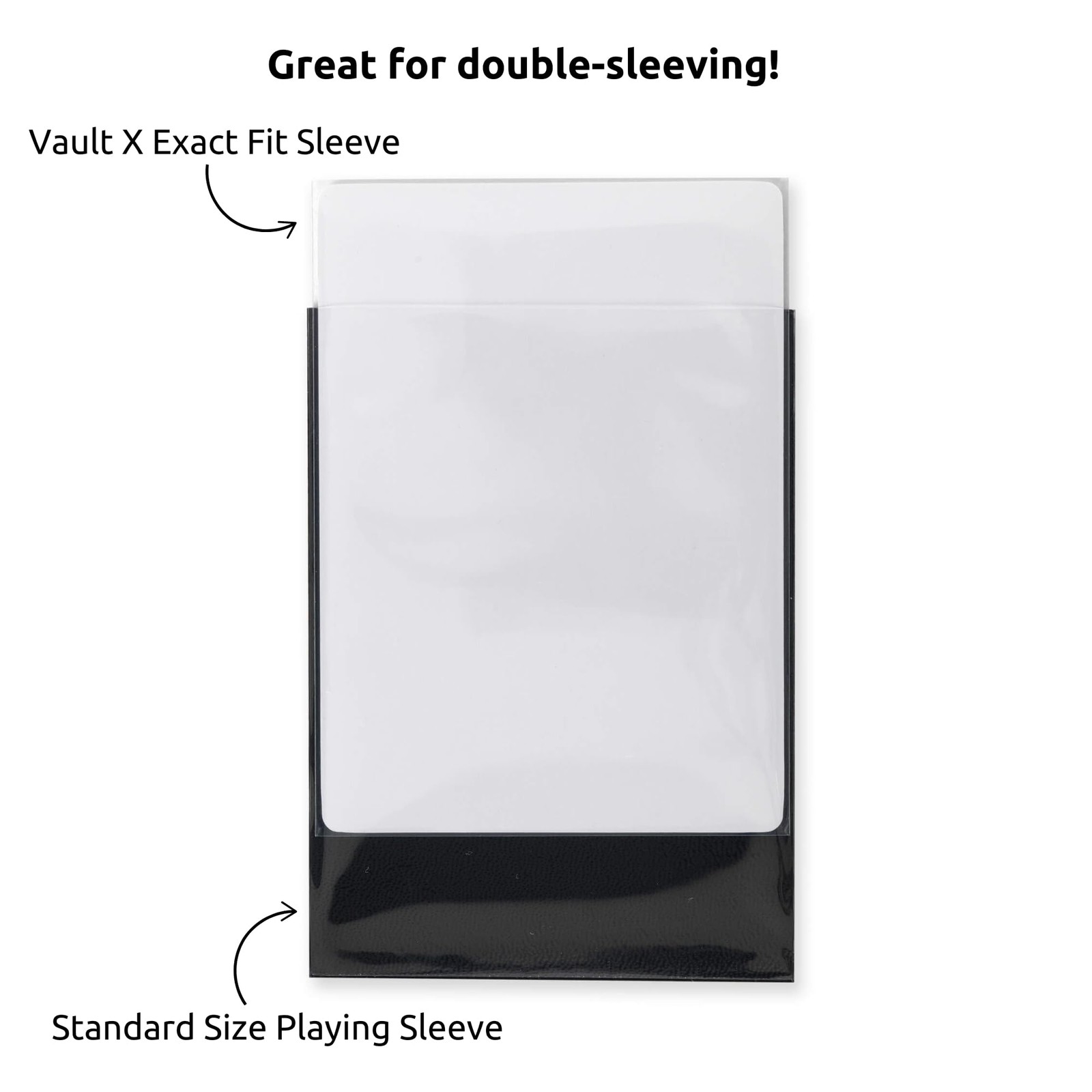 Vault X Exact Fit Sleeves 100 Pack Perfect Inner Sleeves for Trading Cards, C…