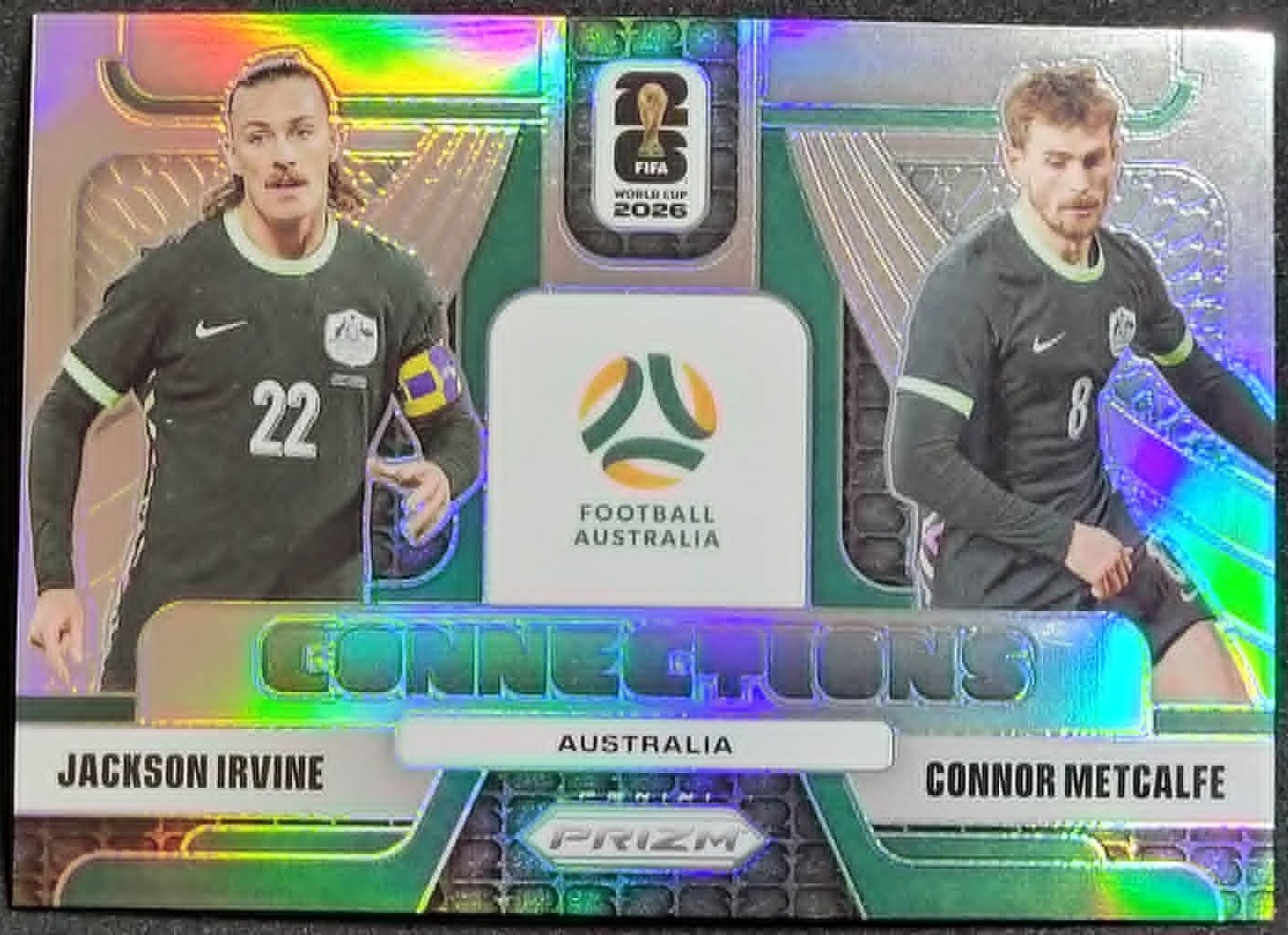 Australia 2026 Prizm FIFA World Cup Connections Silver Prizm Irvine / Metcalfe
