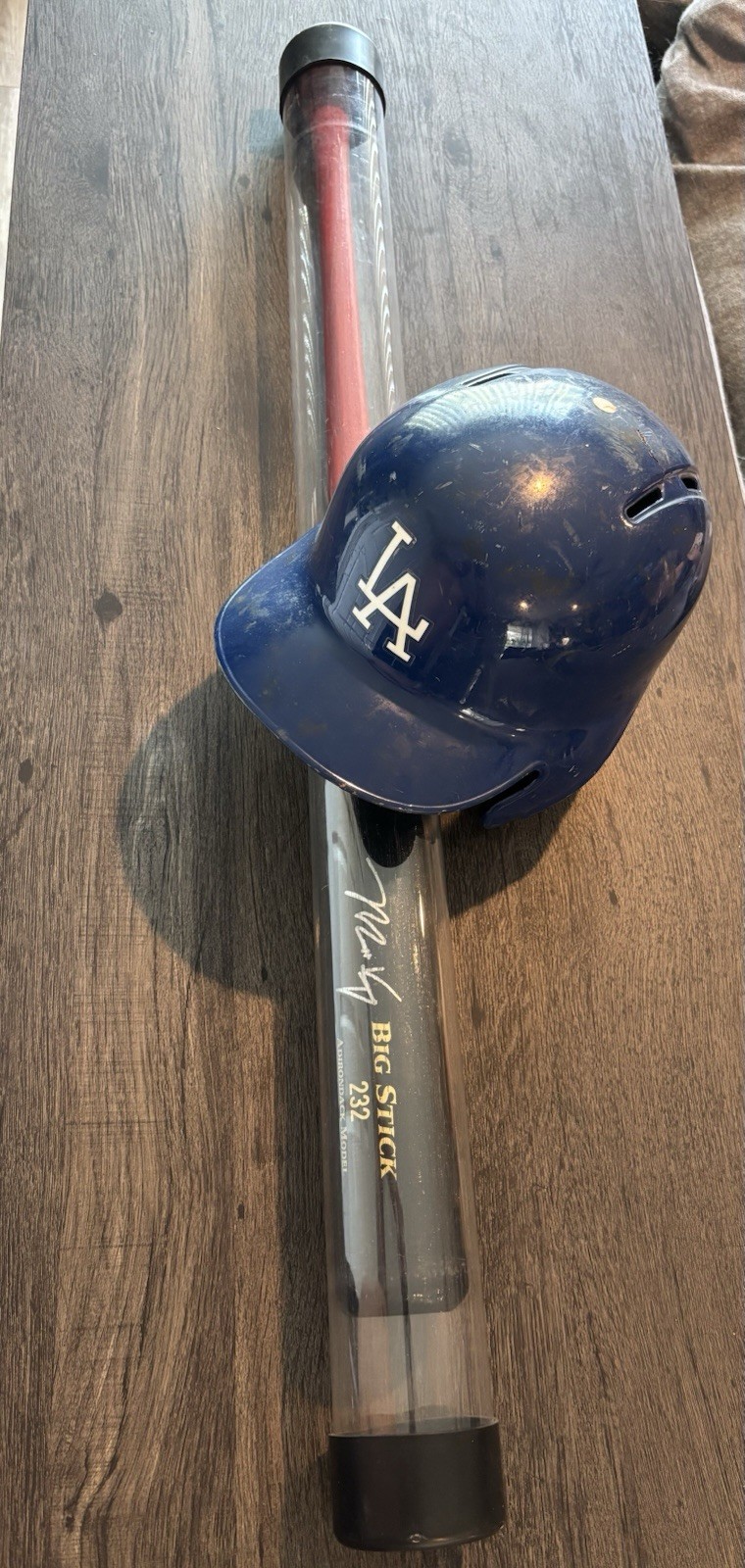 Los Angeles Dodgers Matt Kemp Autographed Batting Helmet MLB Authenticated & Bat