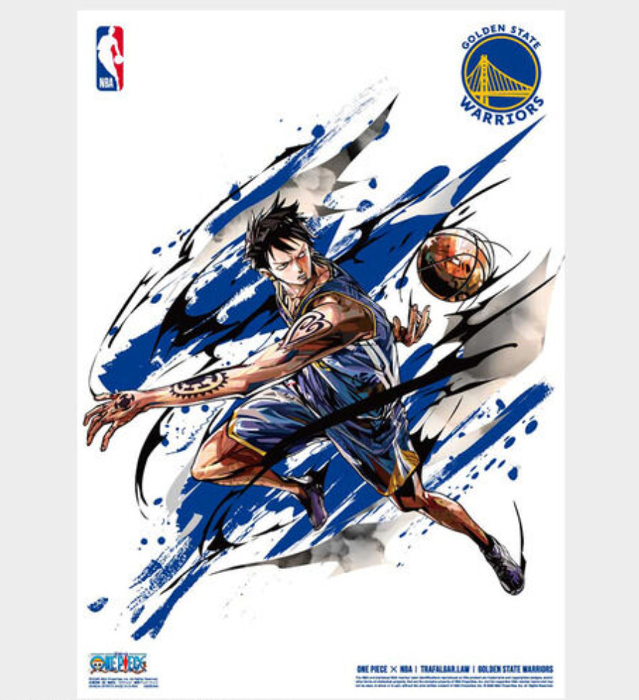 ONE PIECE x NBA Mini Poster Set 10 Sheets Limited Japan Official New