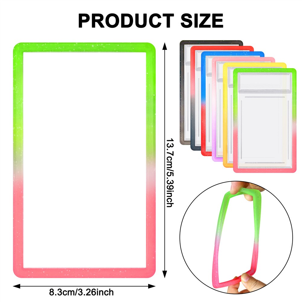 12PACK Gradient Colors For PSA Graded Card Slab TPU Bumper Guard Protector