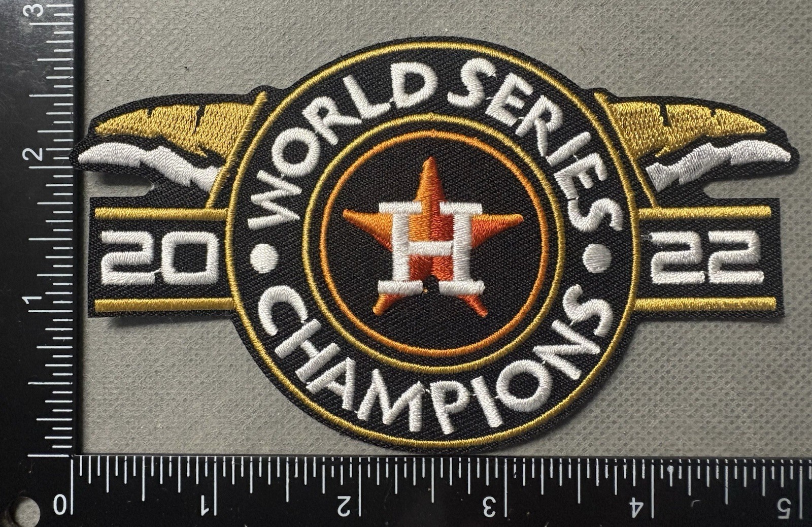 HOUSTON ASTROS 2022 World Series Champions MLB BASEBALL IRON ON PATCH
