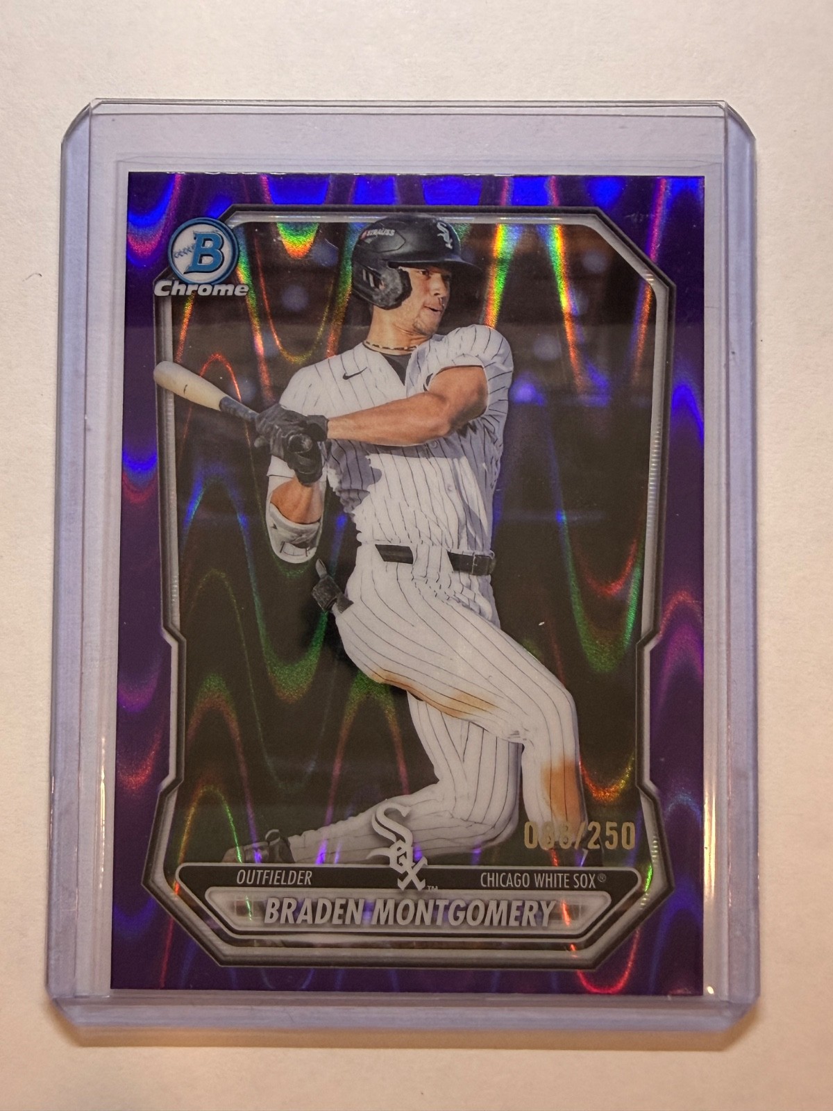 BRADEN MONTGOMERY 2026 Bowman Chrome #BCP-53 Purple Raywave Refractor #/250 CWS