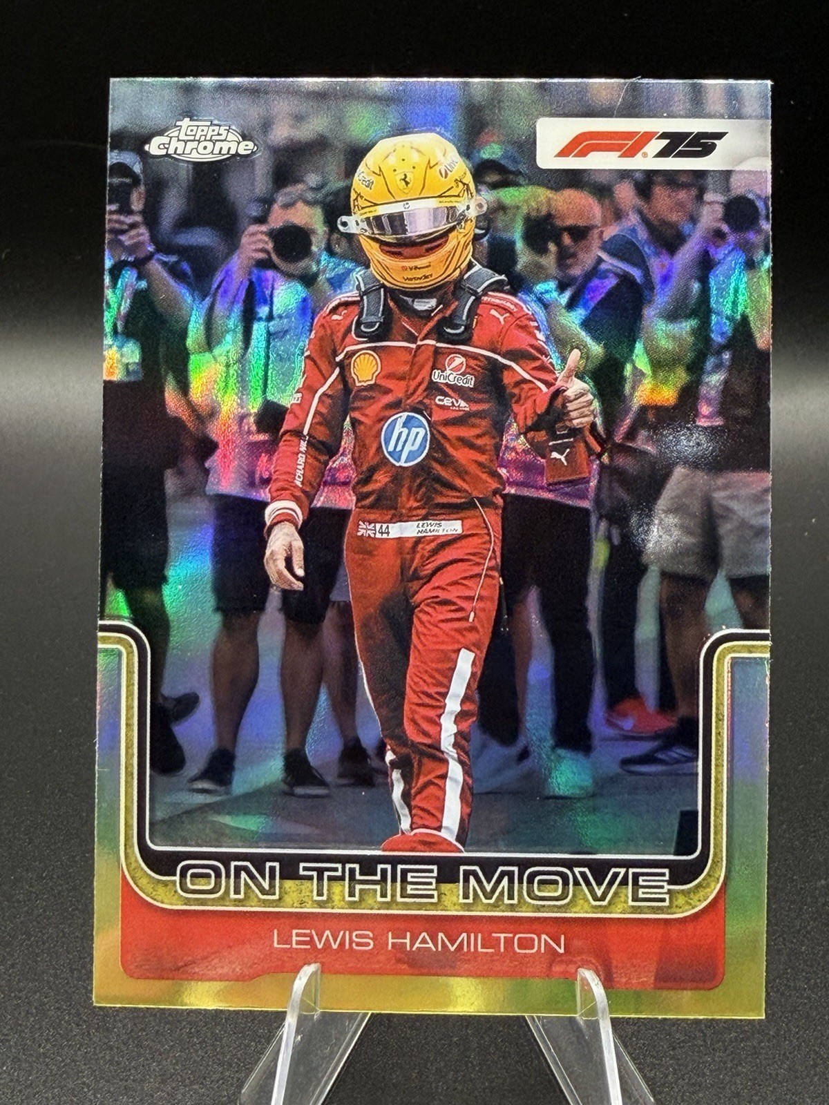 2025 Topps Chrome Formula 1 – F1 On The Move Lewis Hamilton #191 Refractor