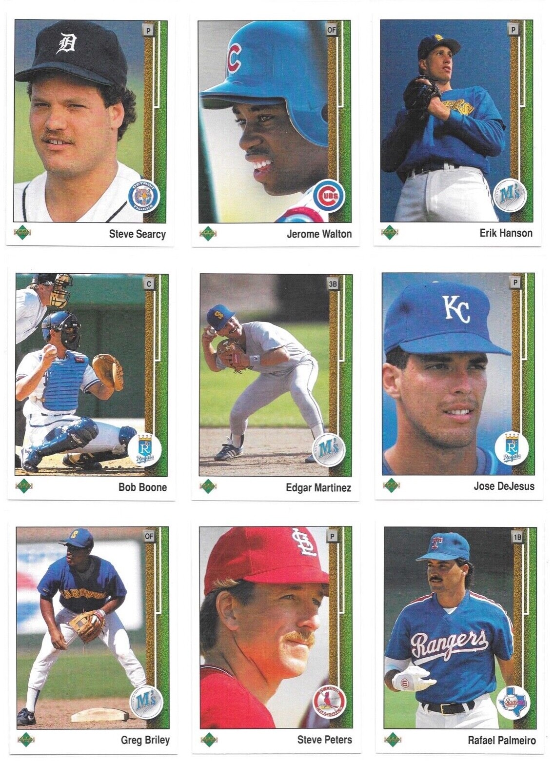1989 Upper Deck High # Series Baseball Trading Cards #s 701-800 / Choose / mb29