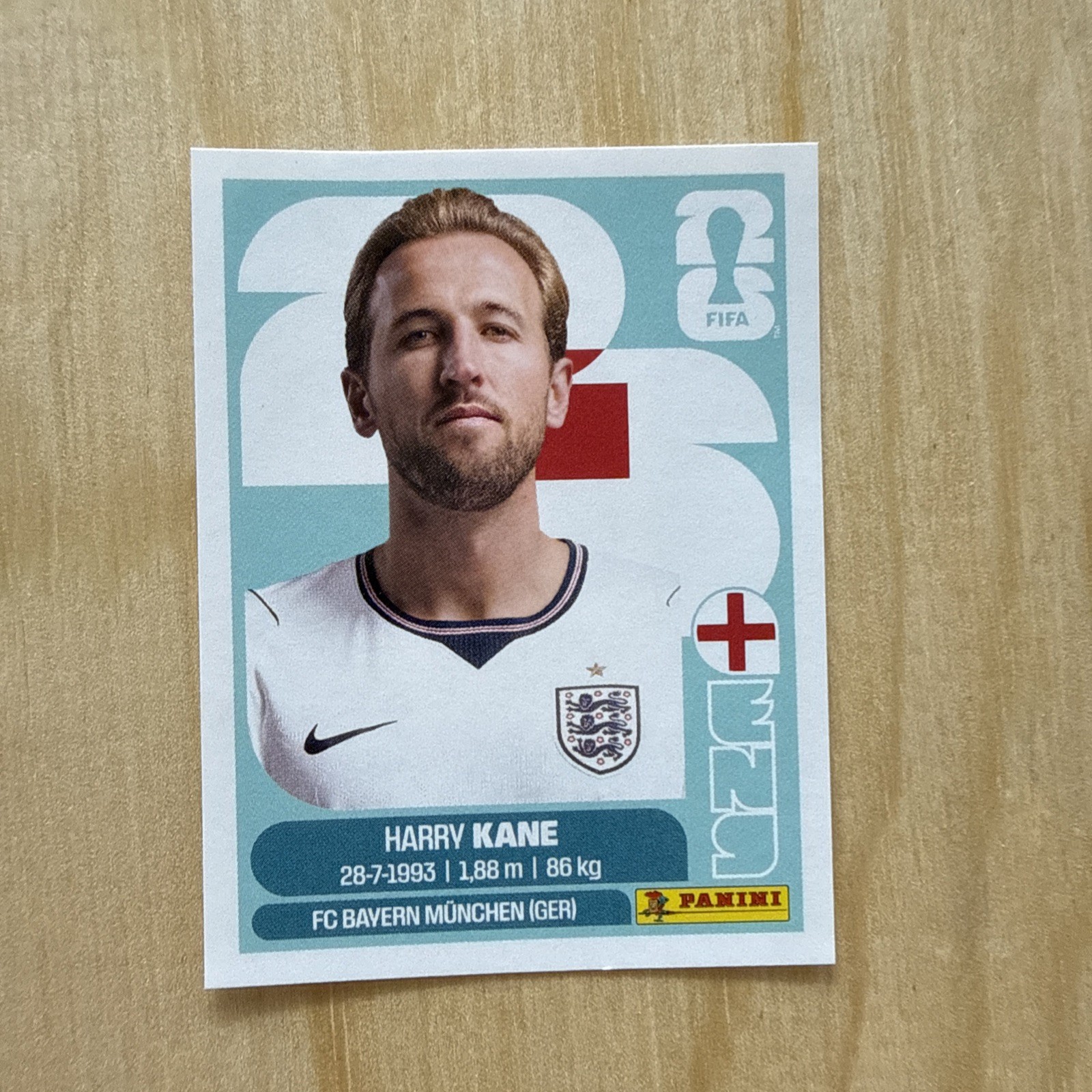 Harry Kane Panini FIFA World Cup 2026 Soccer Sticker #ENG 18 England