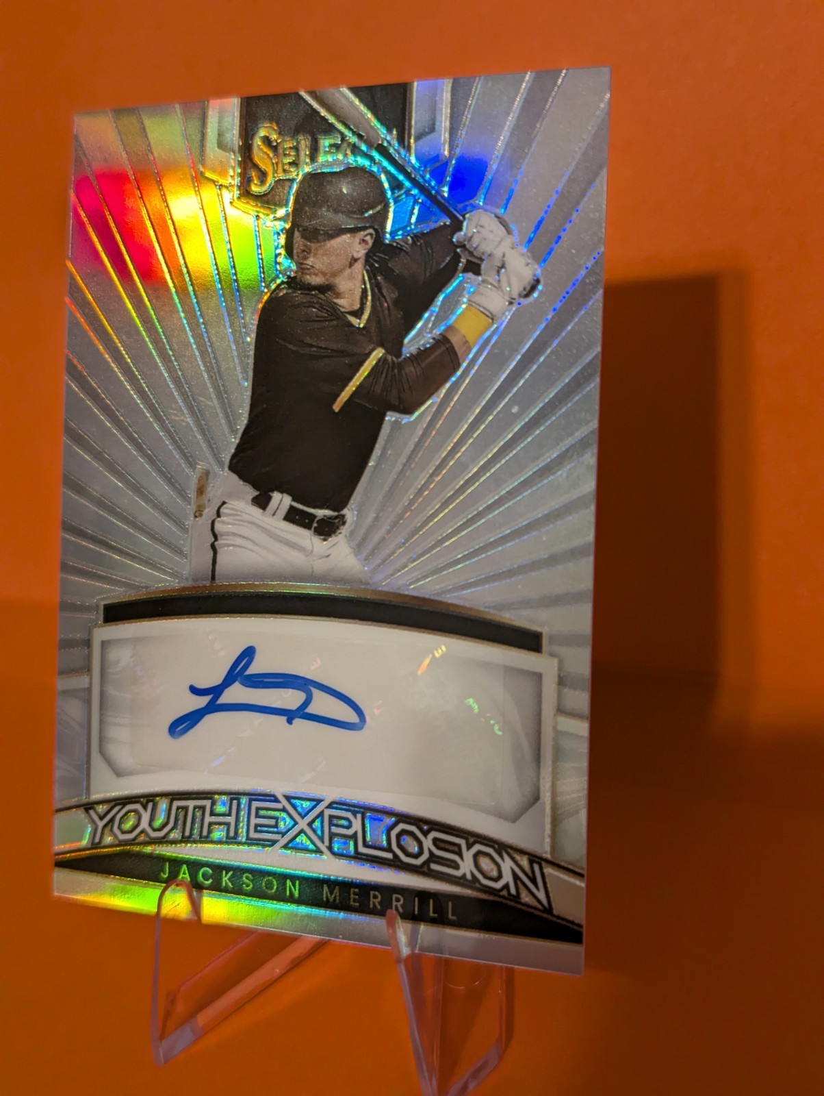 2023 Panini Select – Youth Explosion Signatures Jackson Merrill #YES-JM 82/99