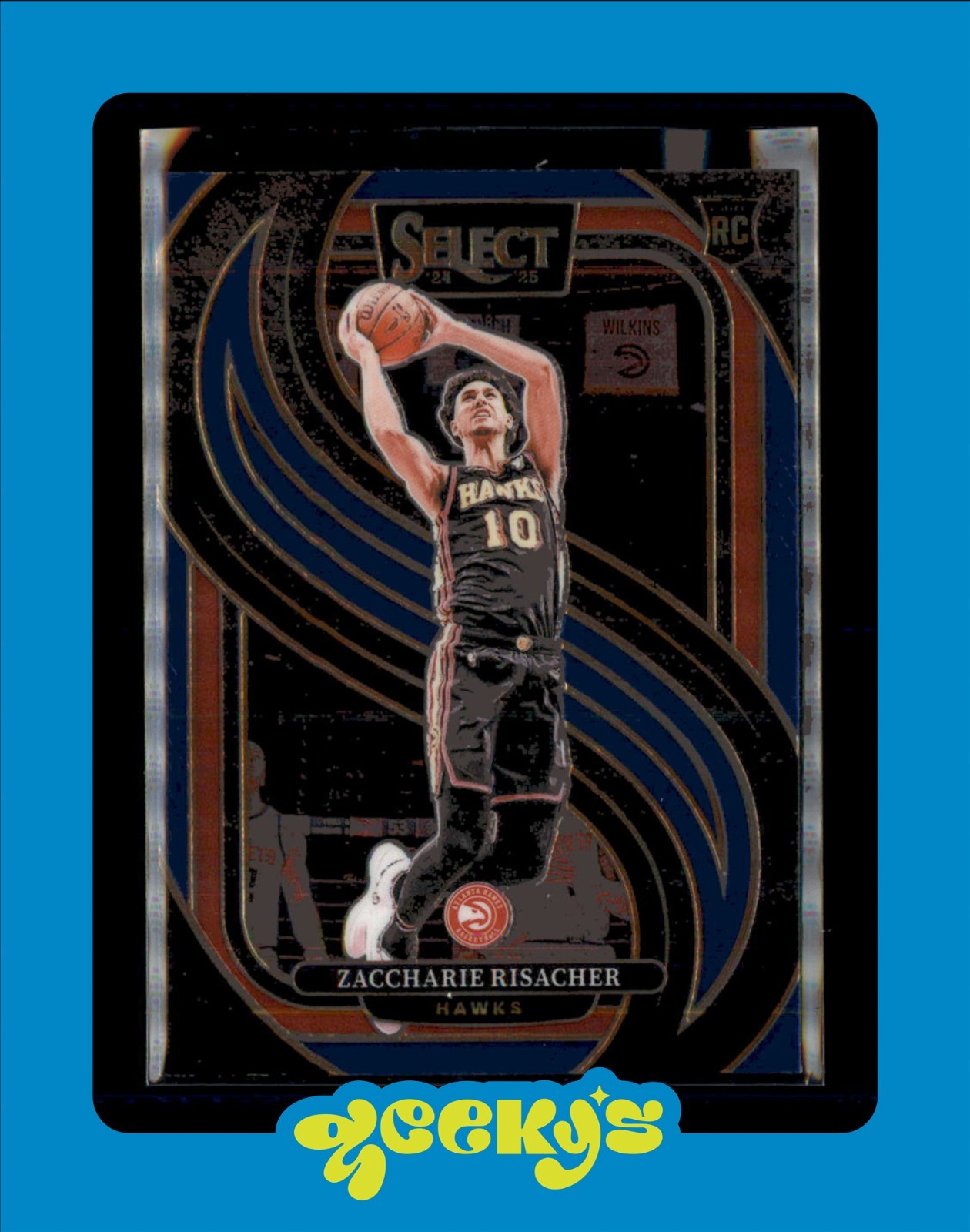 2024-25 Select – Premier Level Zaccharie Risacher #180 Blue (RC) $2MIN ORDER